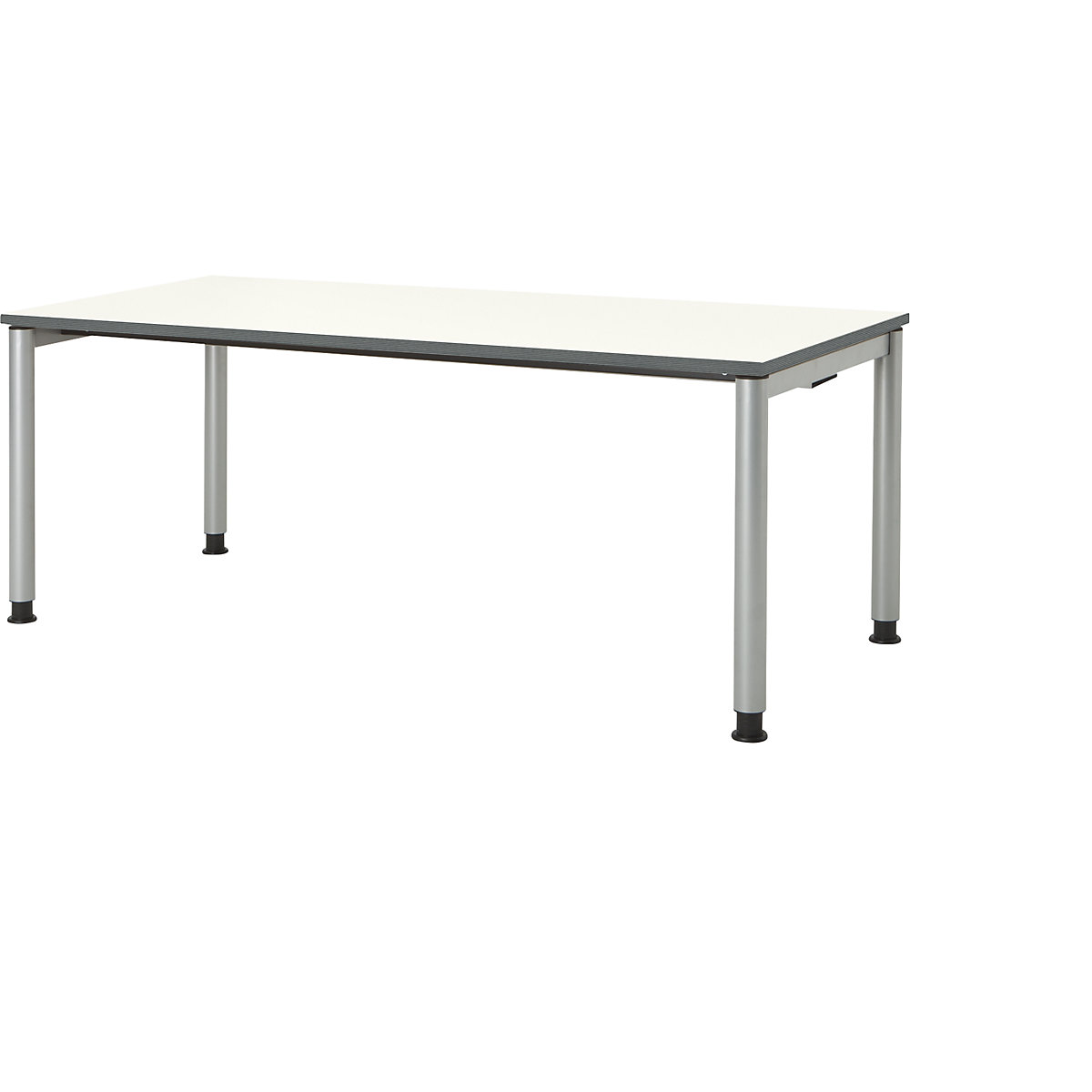 Mesa retangular, forma dos pés em tubo redondo – mauser