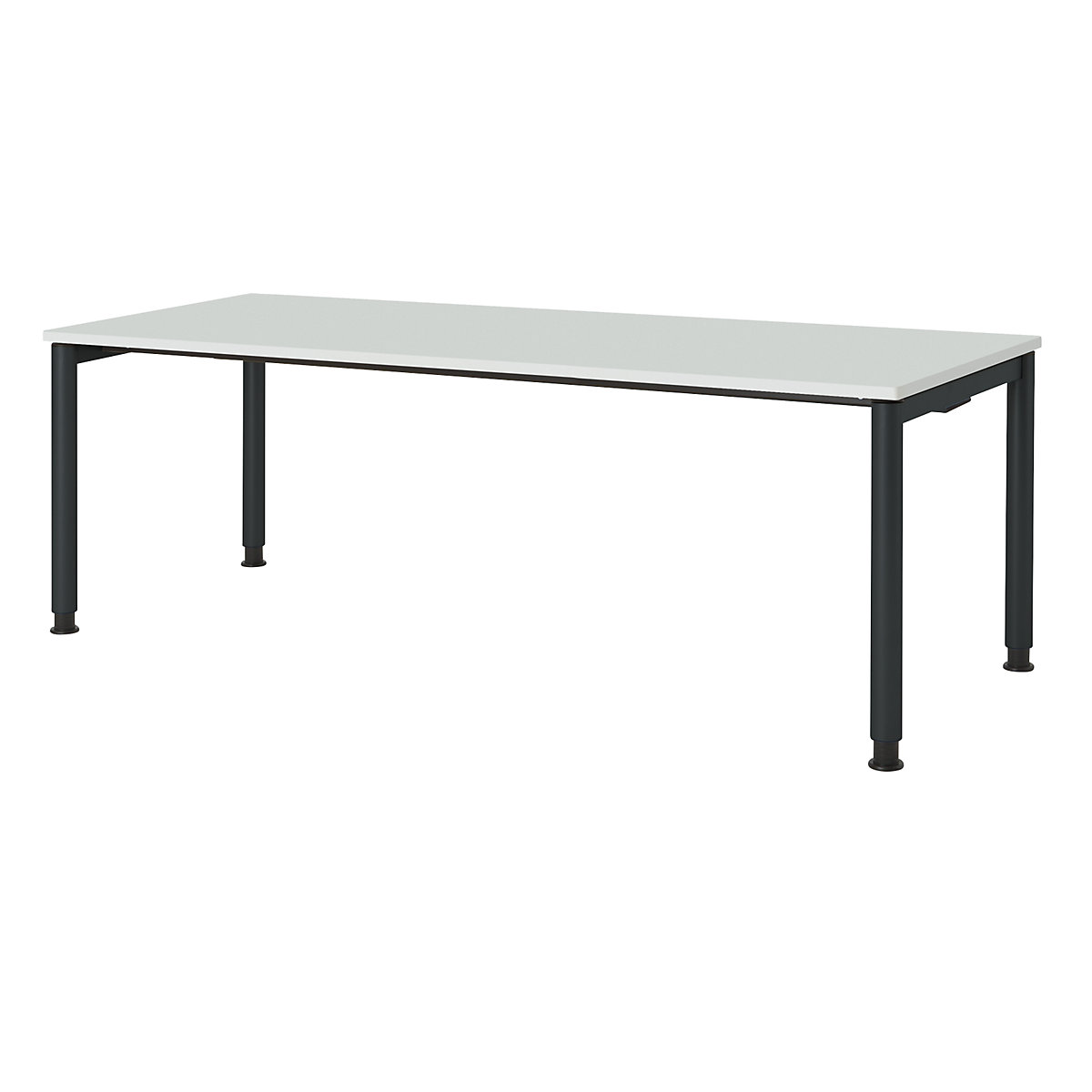 Mesa retangular, forma dos pés em tubo redondo – mauser