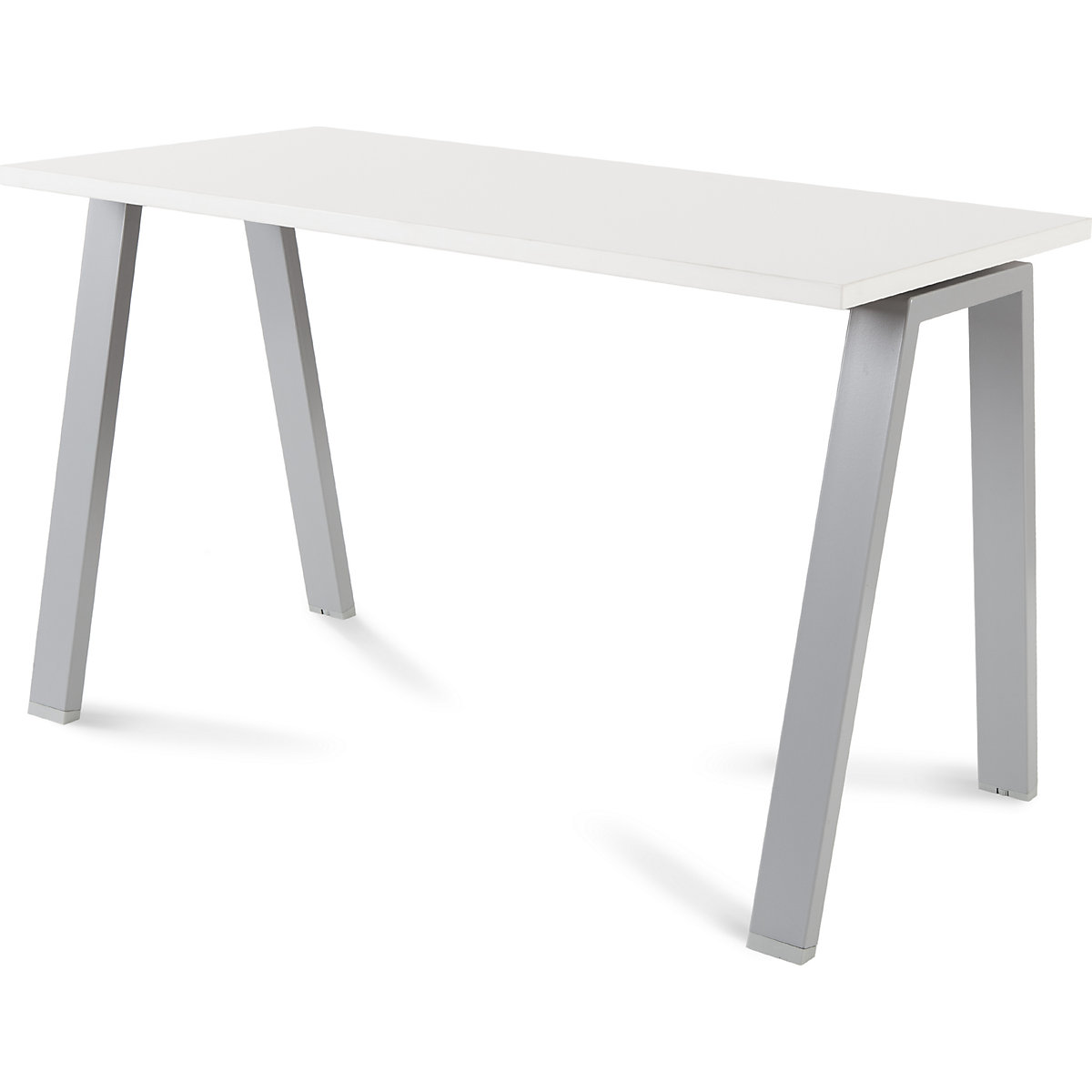 Secretária BLANCA, altura 740 mm, armação em forma de A, LxP 1200 x 600 mm, branco/cinzento-0