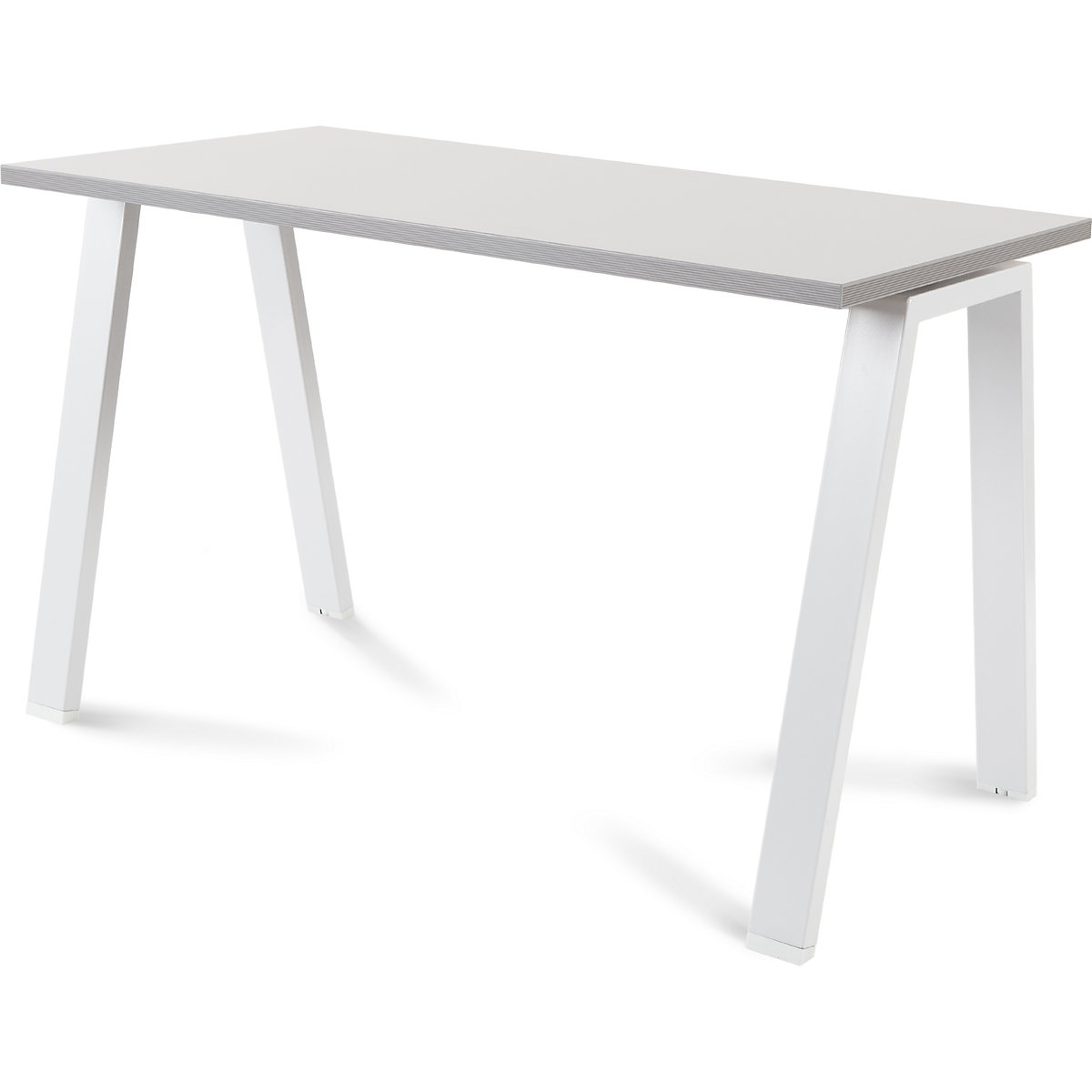 Secretária BLANCA, altura 740 mm, armação em forma de A, LxP 1200 x 600 mm, cinzento/branco-0