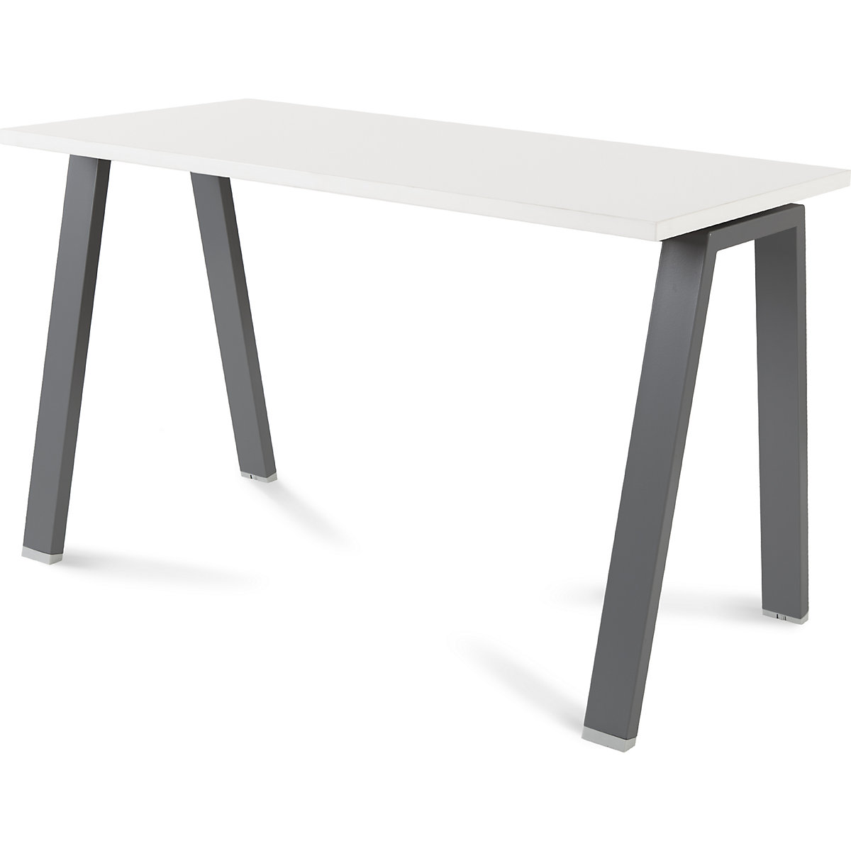 Secretária BLANCA, altura 740 mm, armação em forma de A, LxP 1200 x 600 mm, branco/antracite-0