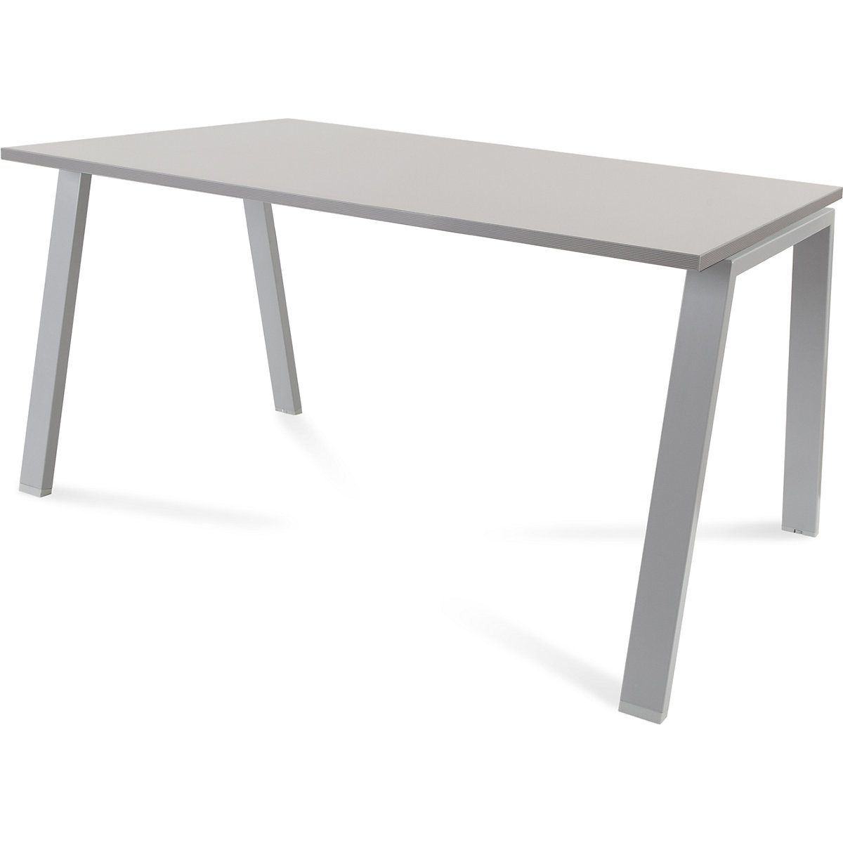 Secretária BLANCA, altura 740 mm, armação em forma de A, LxP 1400 x 800 mm, cinzento/cinzento-0
