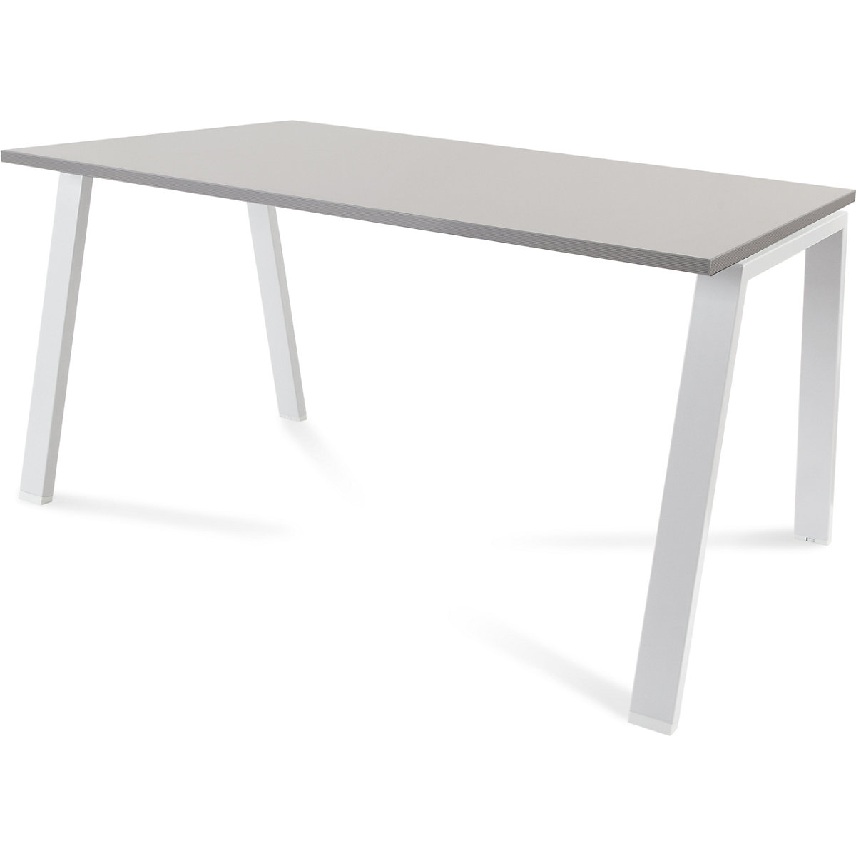Secretária BLANCA, altura 740 mm, armação em forma de A, LxP 1400 x 800 mm, cinzento/branco-0