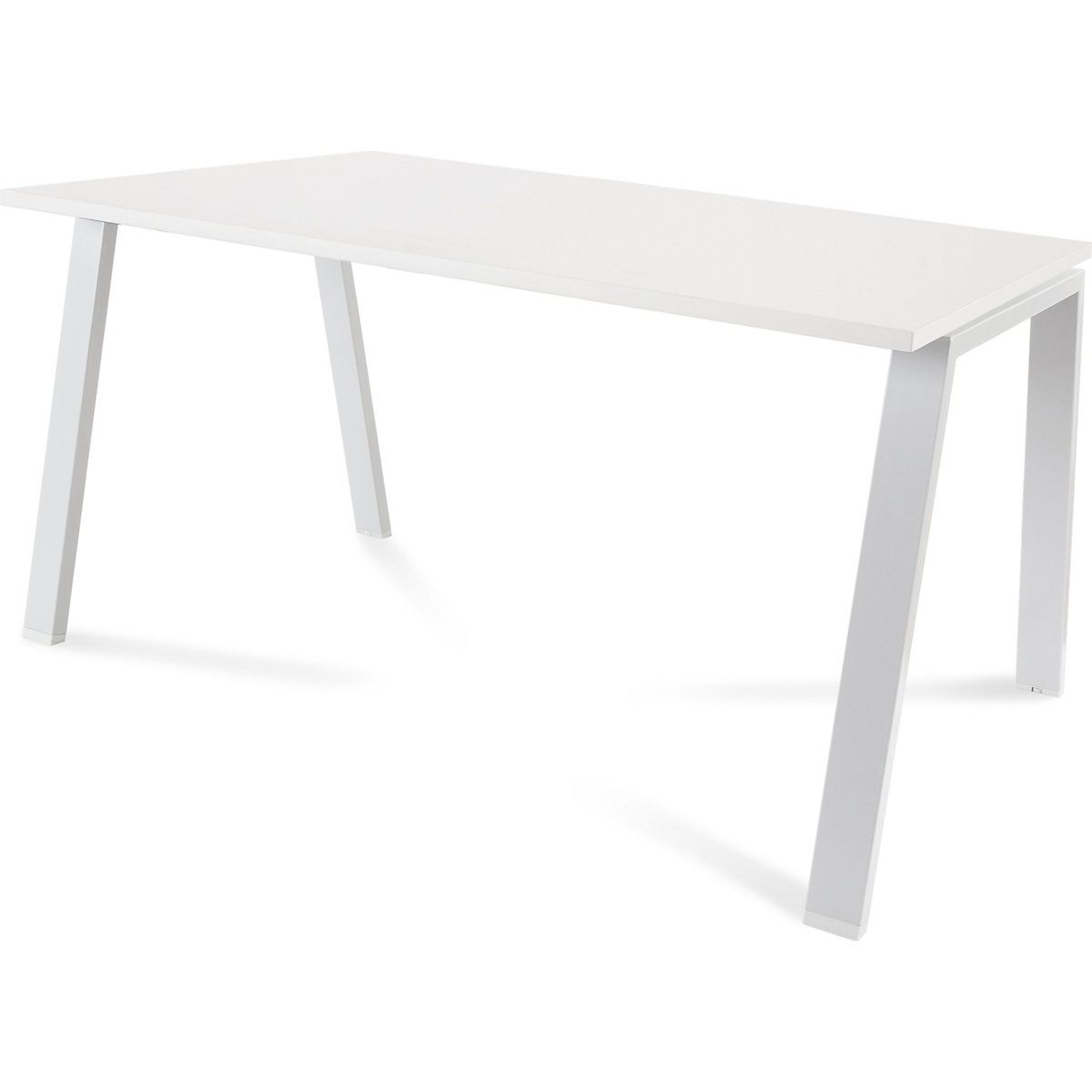 Secretária BLANCA, altura 740 mm, armação em forma de A, LxP 1400 x 800 mm, branco/branco-0