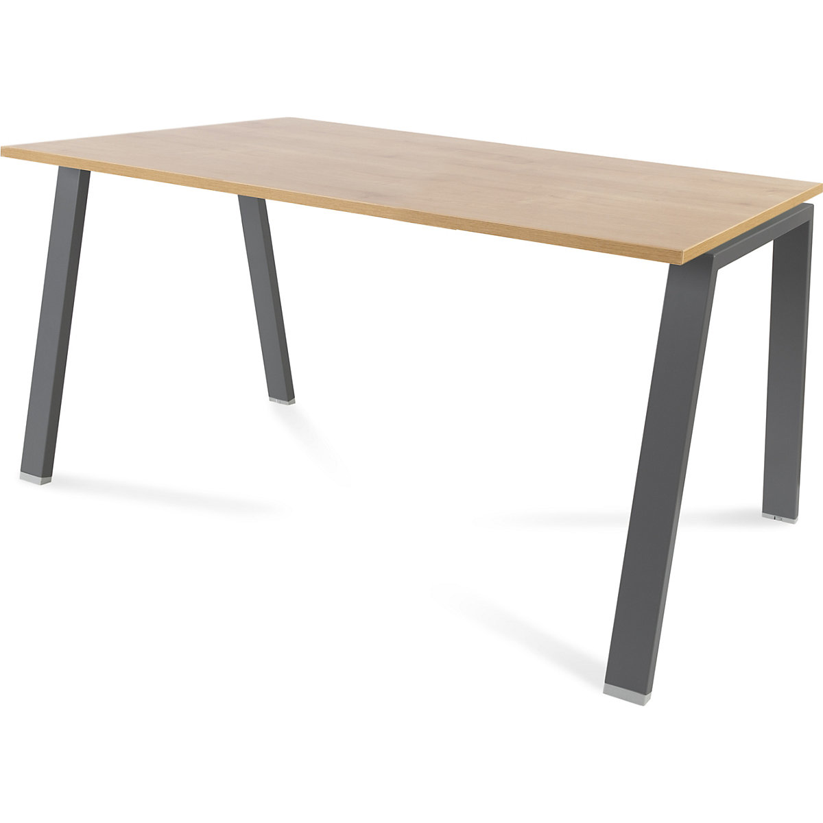 Secretária BLANCA, altura 740 mm, armação em forma de A, LxP 1400 x 800 mm, imitação de carvalho/antracite-0