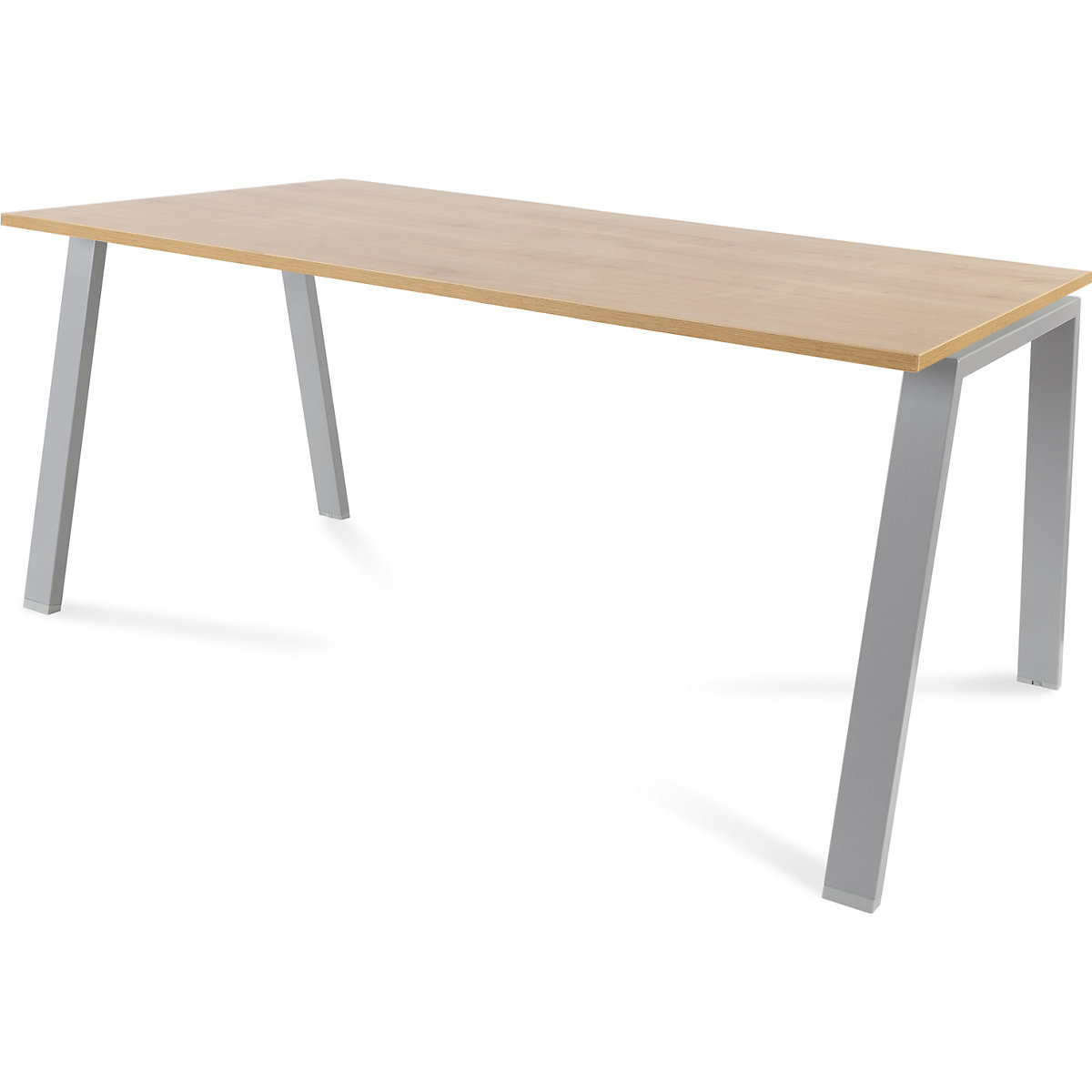 Secretária BLANCA, altura 740 mm, armação em forma de A, LxP 1600 x 800 mm, imitação de carvalho/cinzento-0