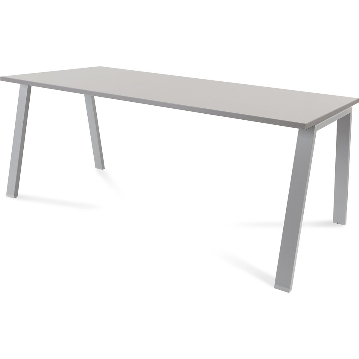 Secretária BLANCA, altura 740 mm, armação em forma de A, LxP 1800 x 800 mm, cinzento/cinzento-0