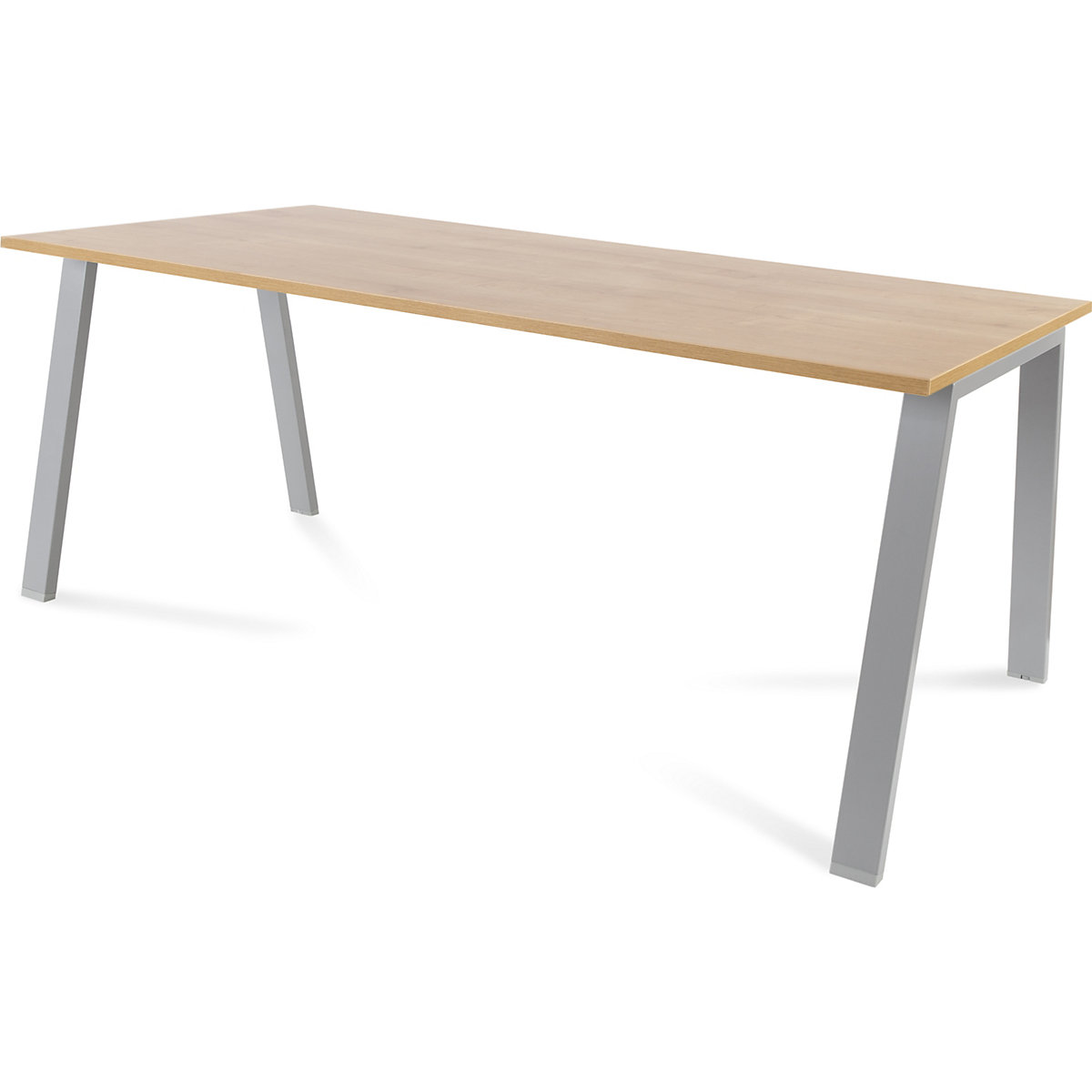 Secretária BLANCA, altura 740 mm, armação em forma de A, LxP 1800 x 800 mm, imitação de carvalho/cinzento-0