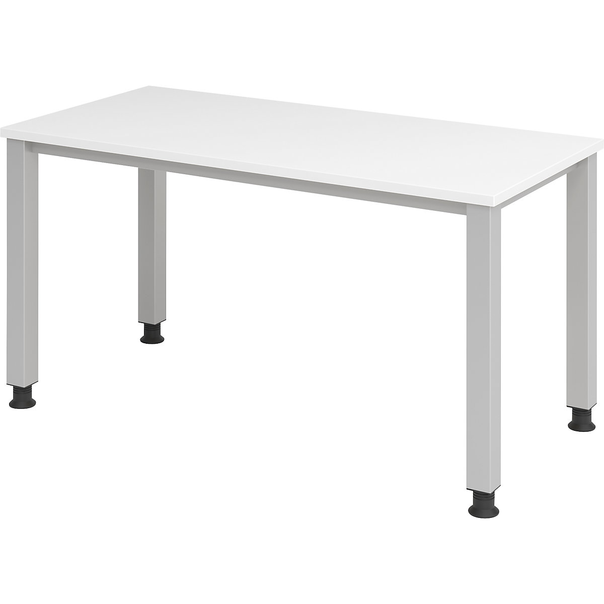 Secretária Mini-Office 4 RENATUS – eurokraft pro, estrutura de 4 pés, largura 1400 mm, branco, tubo quadrado-0