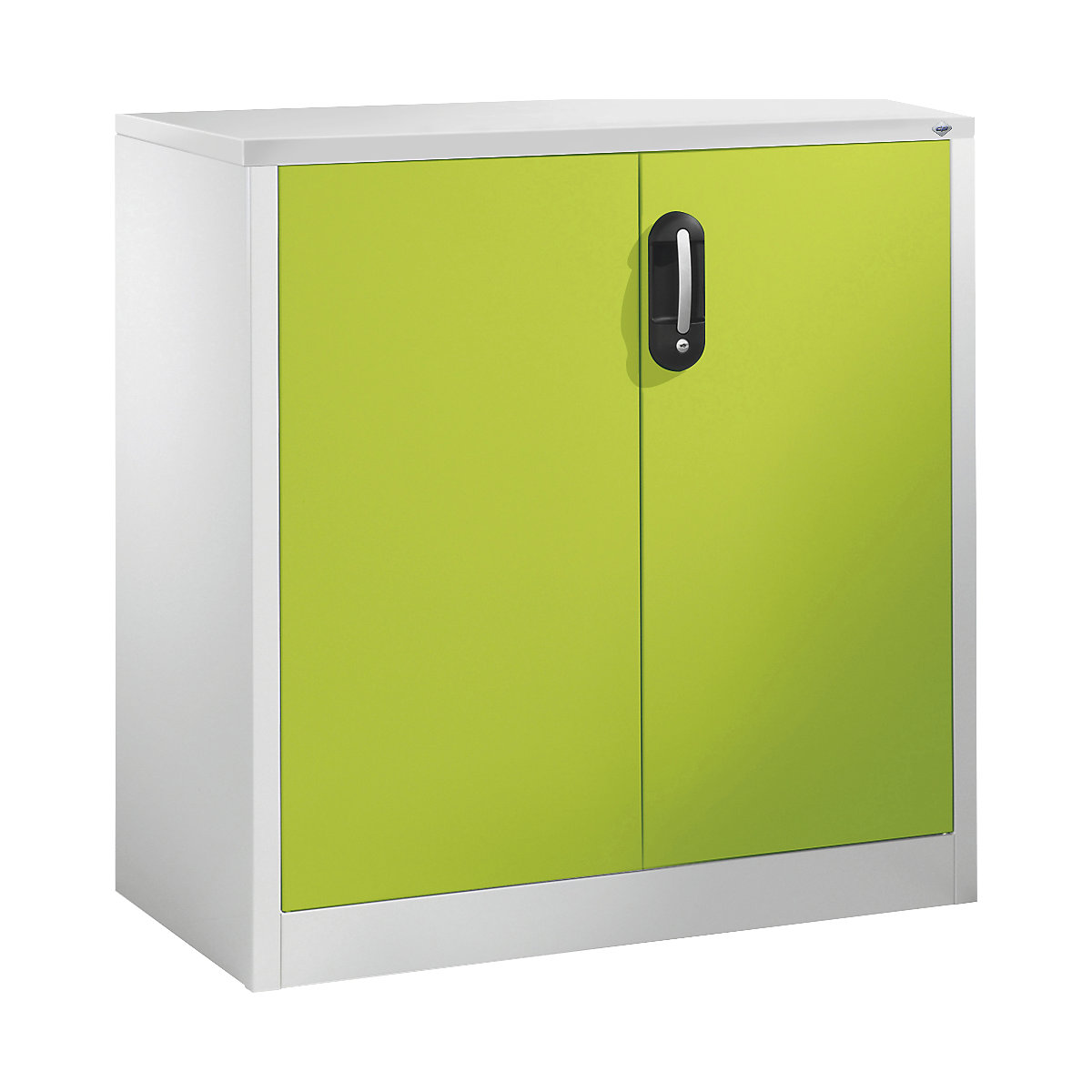 Armário de arquivo auxiliar ACURADO – C+P, 2 alturas de pastas, AxLxP 1000 x 930 x 500 mm, cinzento claro/verde viridian-0