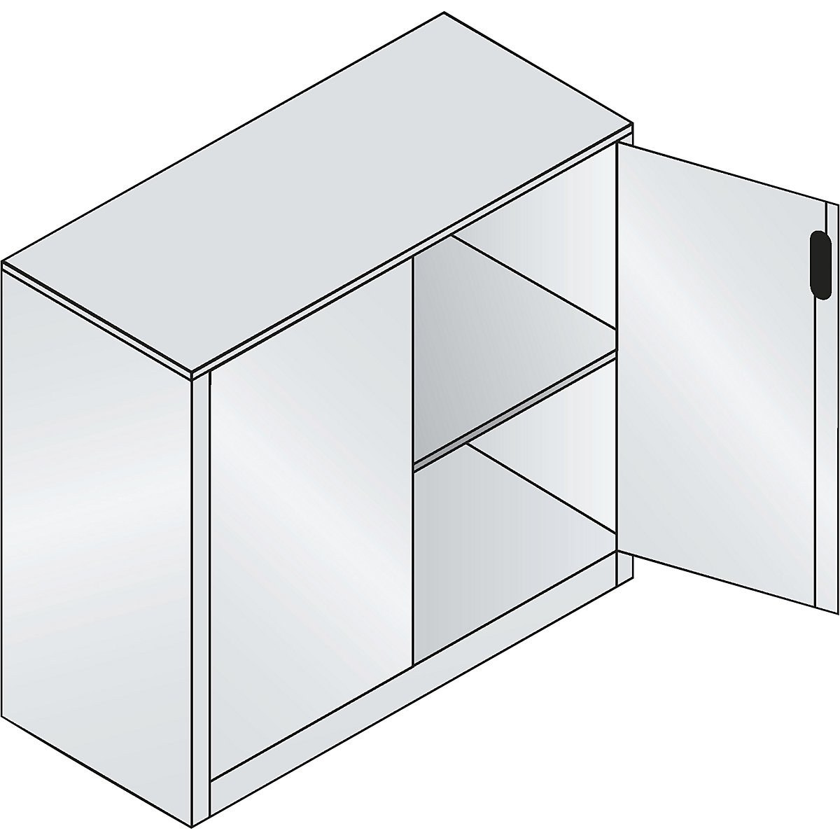 Armário de arquivo auxiliar ACURADO – C+P (Imagem do produto 3)-2