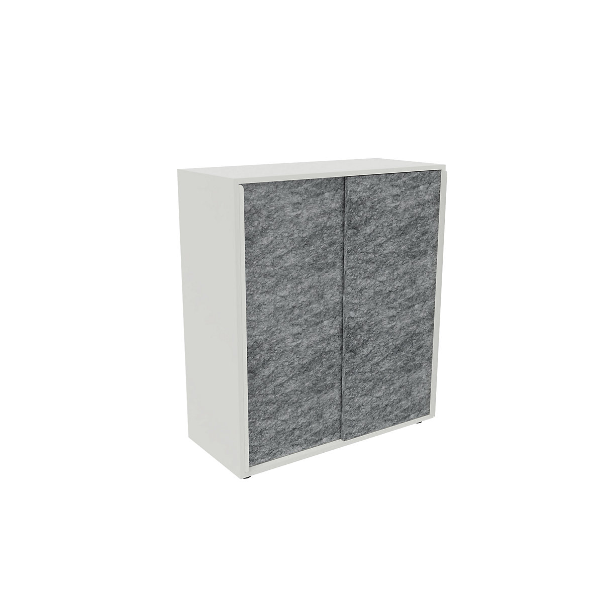 Armário de portas de correr NEOTEX com frente acústica, AxLxP 1150 x 1000 x 440 mm, frente em cinzento granito-0
