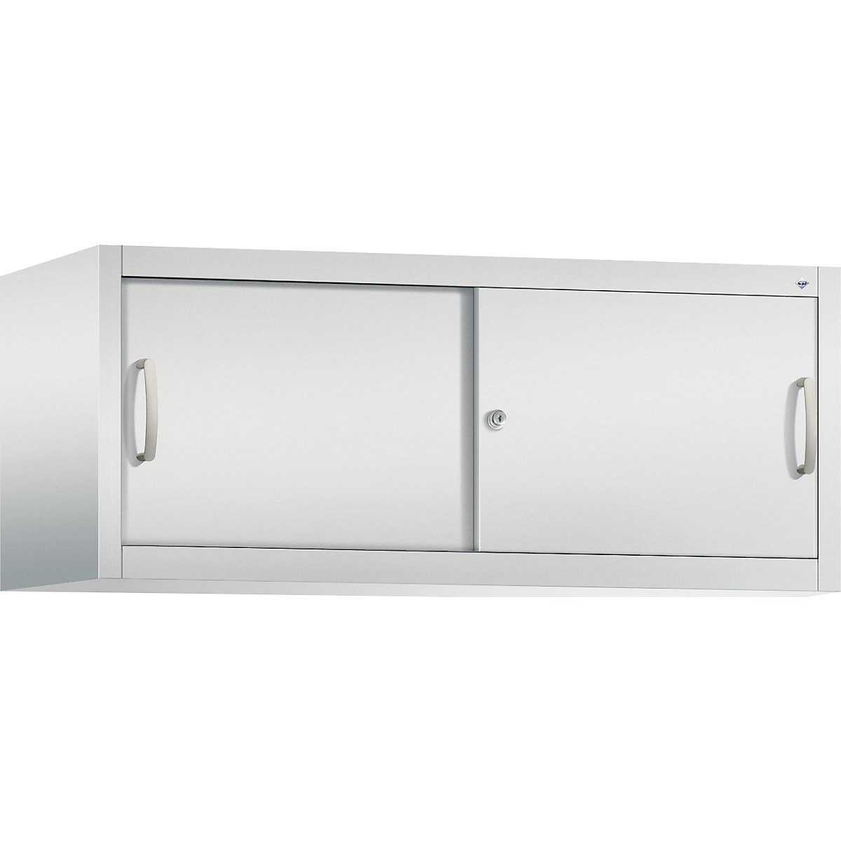 Armadietto sovrapponibile ACURADO con ante scorrevoli – C+P, alt. x largh. x prof. 500 x 1200 x 500 mm, grigio chiaro-0