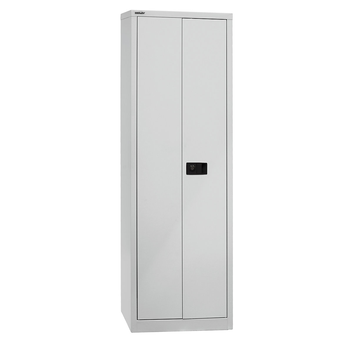 Armadio con ante a battente UNIVERSAL – BISLEY, alt. x largh. x prof. 1950 x 600 x 400 mm, 4 ripiani, 5 file raccoglitori, grigio chiaro-0