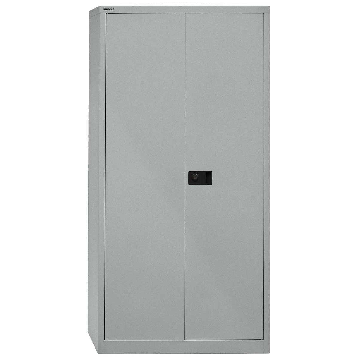 Armadio con ante a battente UNIVERSAL – BISLEY, alt. x largh. x prof. 1950 x 914 x 400 mm, 4 ripiani, 5 file raccoglitori, argento-0