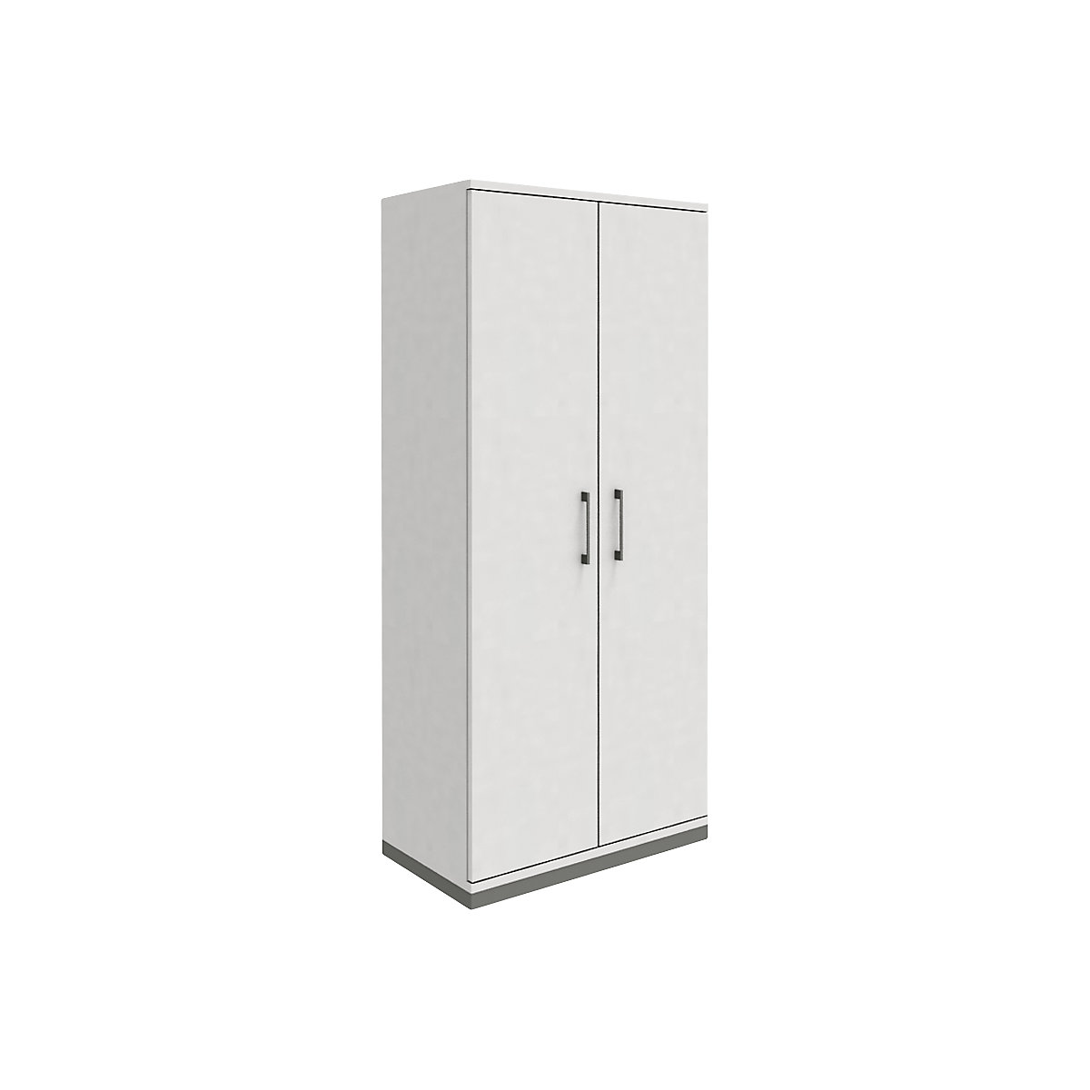 Armadio con ante a battente P12 – eurokraft pro, alt. x largh. x prof. 1869 x 800 x 442 mm, bianco-0