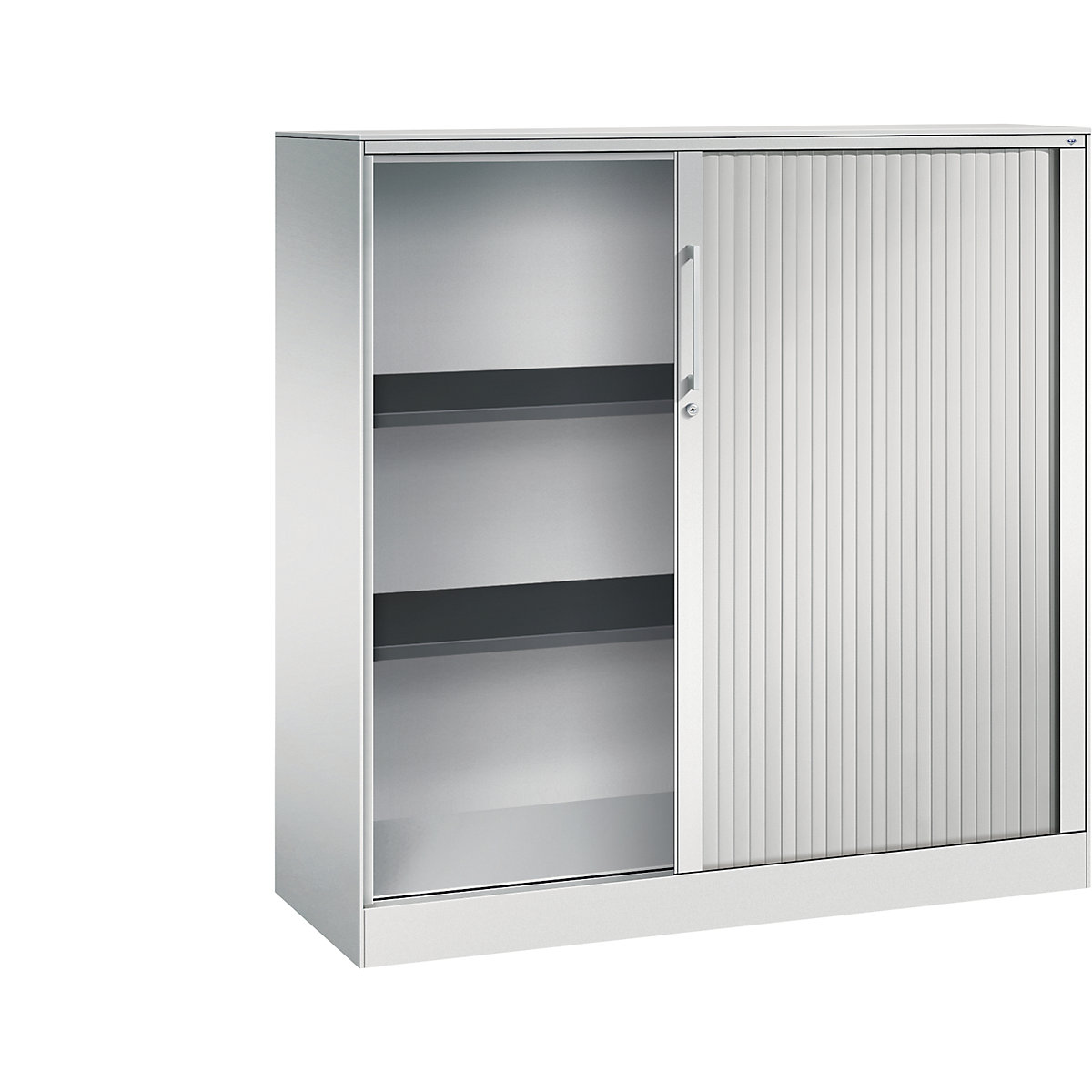 Armadio con serranda ASISTO, altezza 1292 mm – C+P, larghezza 1200 mm, grigio chiaro/grigio chiaro-0