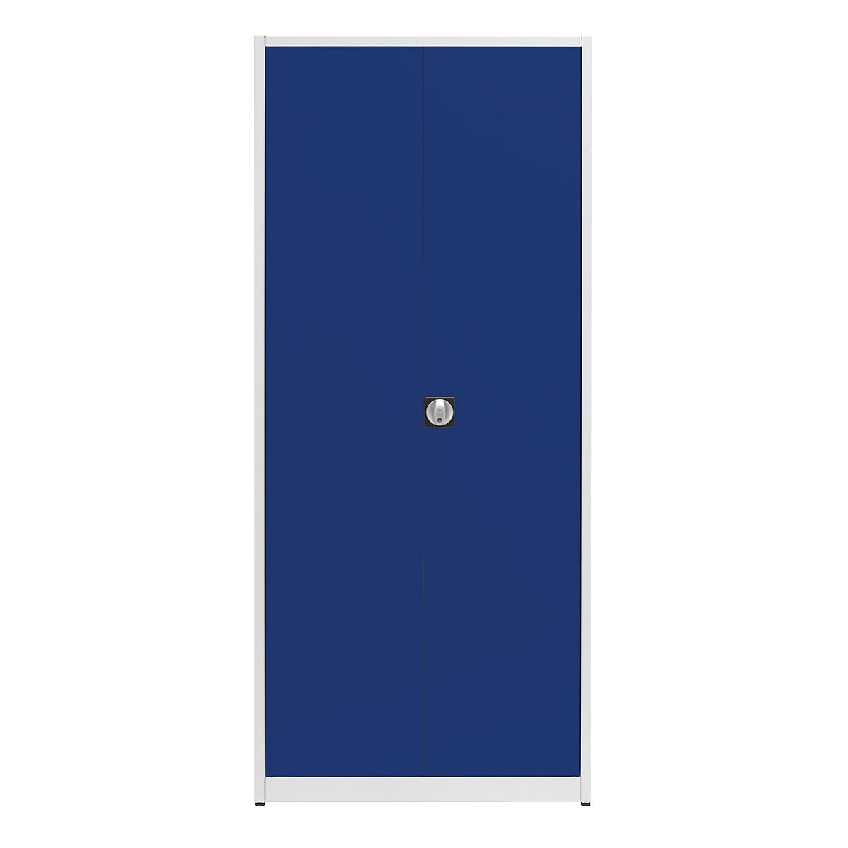 Armadio universale, extra alto – mauser, alt. x largh. x prof. 2200 x 950 x 500 mm, grigio chiaro / blu oltremare-0