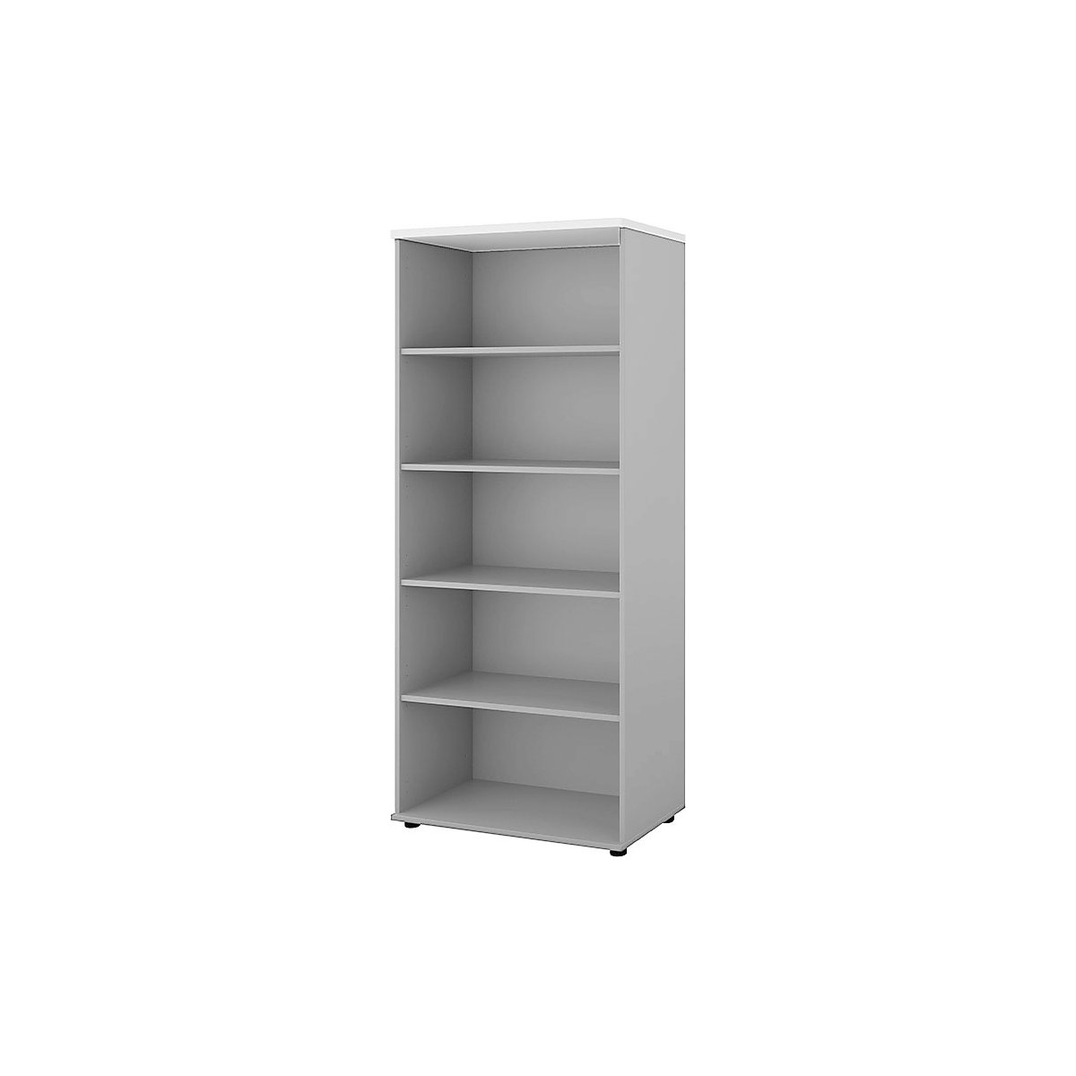 Scaffale da ufficio Portland, alt. x largh. x prof. 1845 x 800 x 420 mm, grigio chiaro / bianco-0