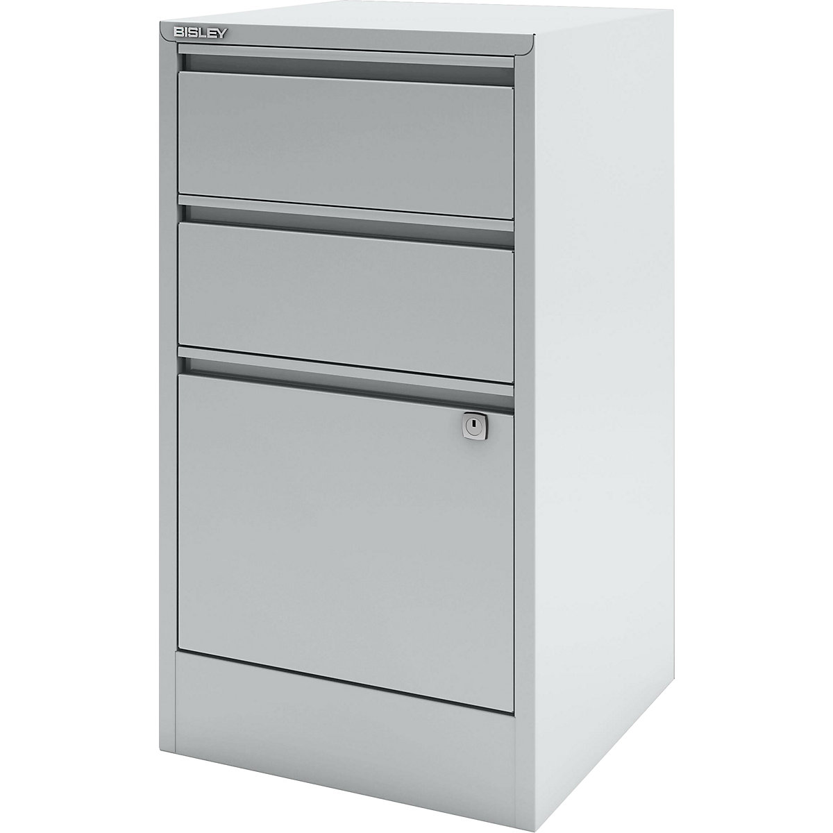 Classificatore per cartelle sospese HomeFiler – BISLEY, 2 cassetti, 1 cassetto per cartelle sospese, grigio chiaro-0