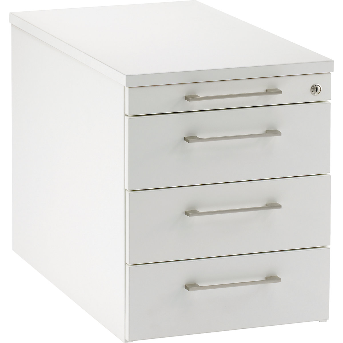 Cassettiera con rotelle P12 – eurokraft pro, 1 cassetto portacancelleria, 3 cassetti, alt. x largh. x prof. 540 x 434 x 800 mm-0