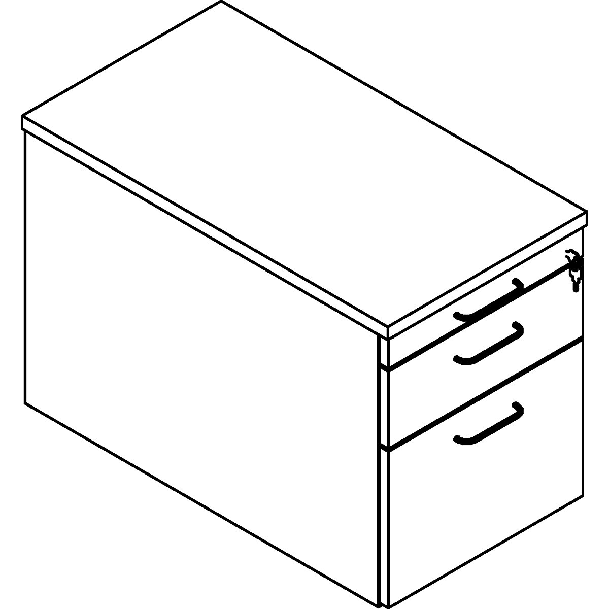 Cassettiera con rotelle P12 – eurokraft pro (Foto prodotto 2)-1