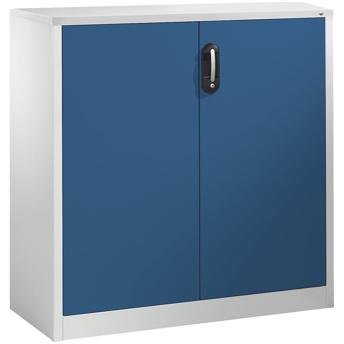 ACURADO mobiletto archivio – C+P, 3 file di raccoglitori, alt. x largh. x prof. 1200 x 1200 x 400 mm, grigio chiaro / blu genziana-0