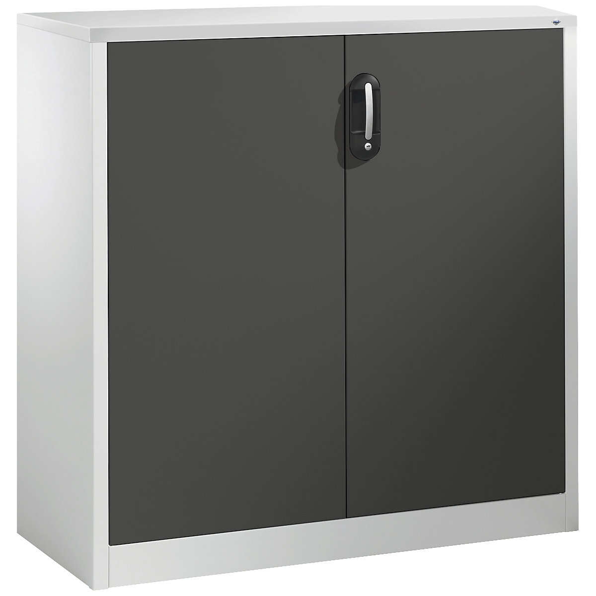 ACURADO mobiletto archivio – C+P, 3 file di raccoglitori, alt. x largh. x prof. 1200 x 1200 x 400 mm, grigio chiaro / grigio vulcano-0