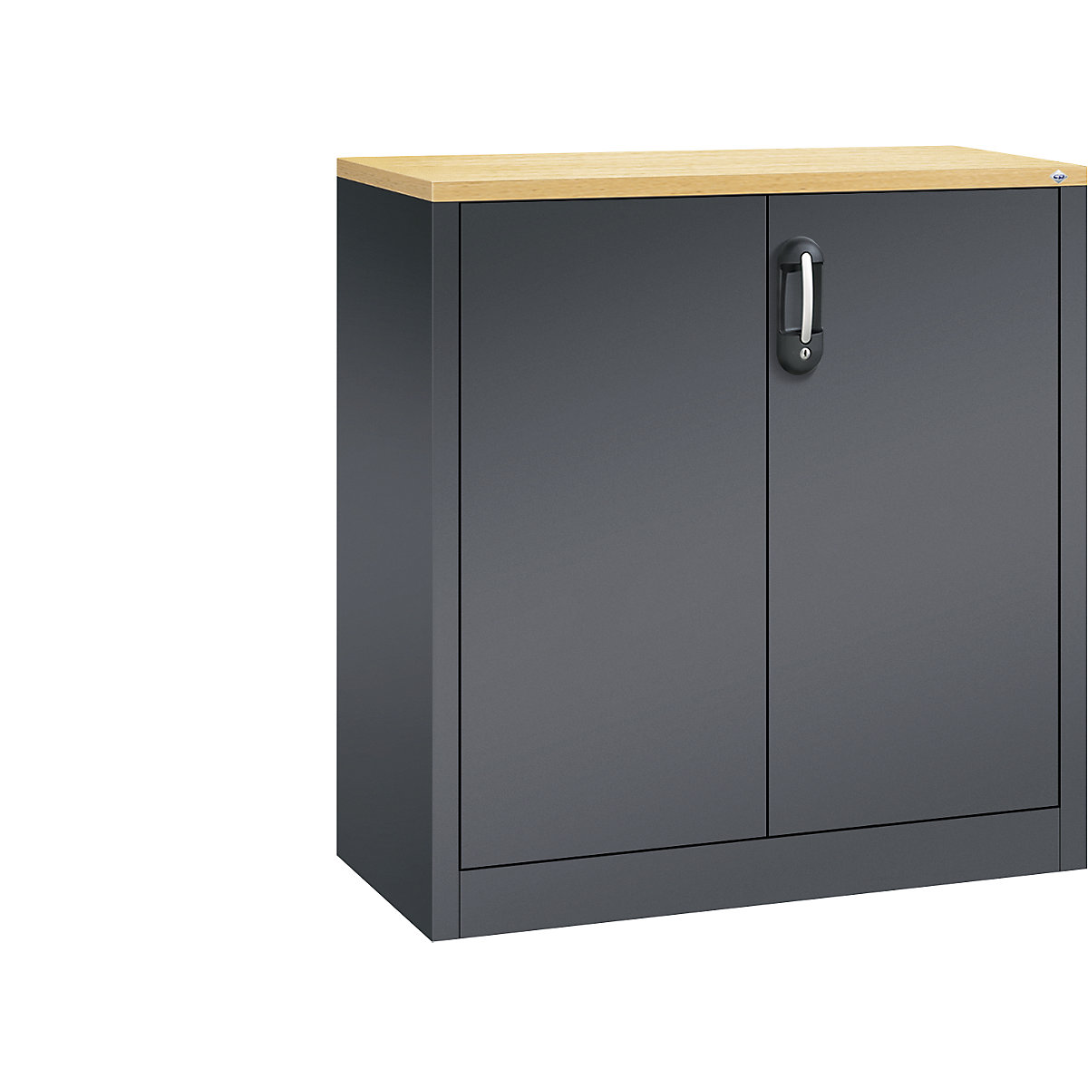 ACURADO mobiletto archivio – C+P, 2 file di raccoglitori, alt. x largh. x prof. 1000 x 930 x 400 mm, grigio nerastro / grigio nerastro-0