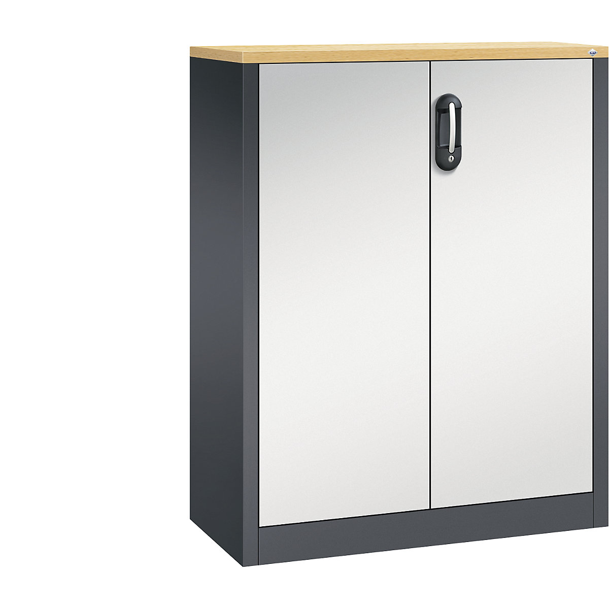 ACURADO mobiletto archivio – C+P, 3 file di raccoglitori, alt. x largh. x prof. 1200 x 930 x 400 mm, grigio nerastro / grigio chiaro-0