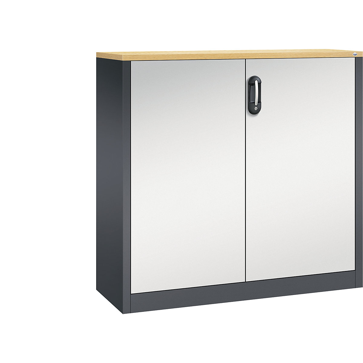 ACURADO mobiletto archivio – C+P, 3 file di raccoglitori, alt. x largh. x prof. 1200 x 1200 x 400 mm, grigio nerastro / grigio chiaro-0
