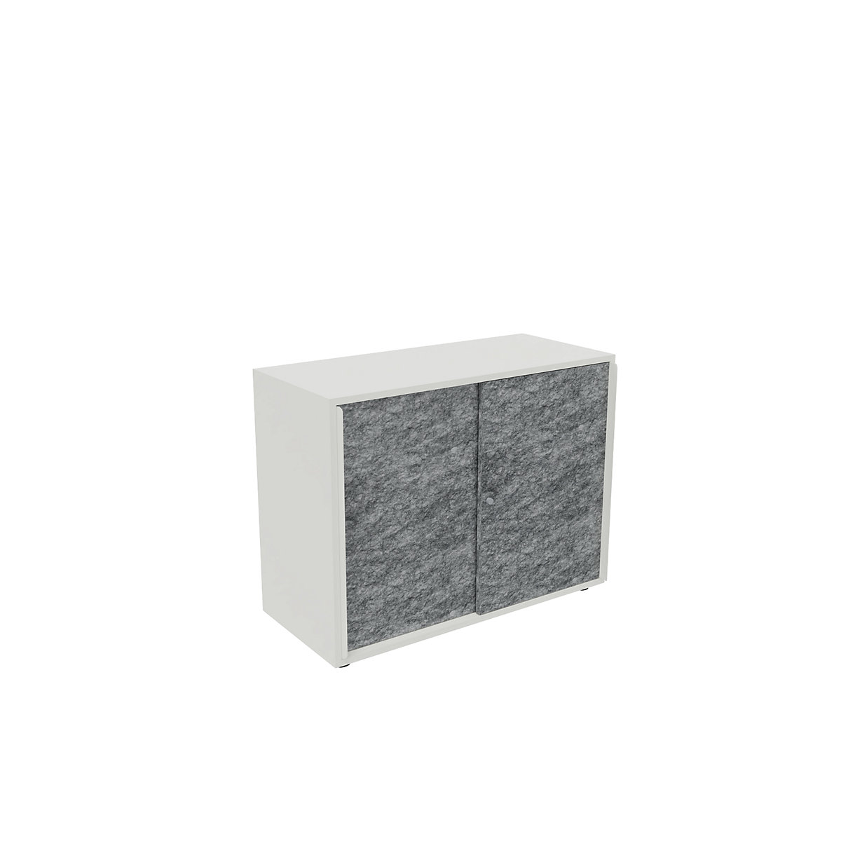 Armadio con ante scorrevoli NEOTEX con ante fonoassorbenti, alt. x largh. x prof. 775 x 1000 x 440 mm, anta grigio granito-0