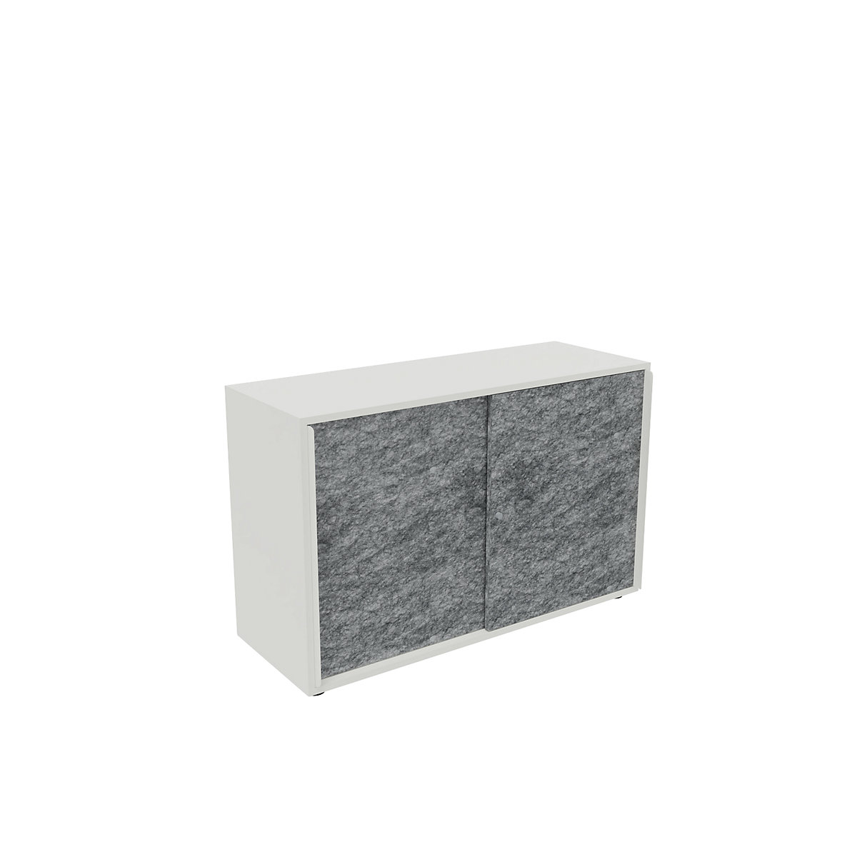Armadio con ante scorrevoli NEOTEX con ante fonoassorbenti, alt. x largh. x prof. 775 x 1200 x 440 mm, anta grigio granito-0