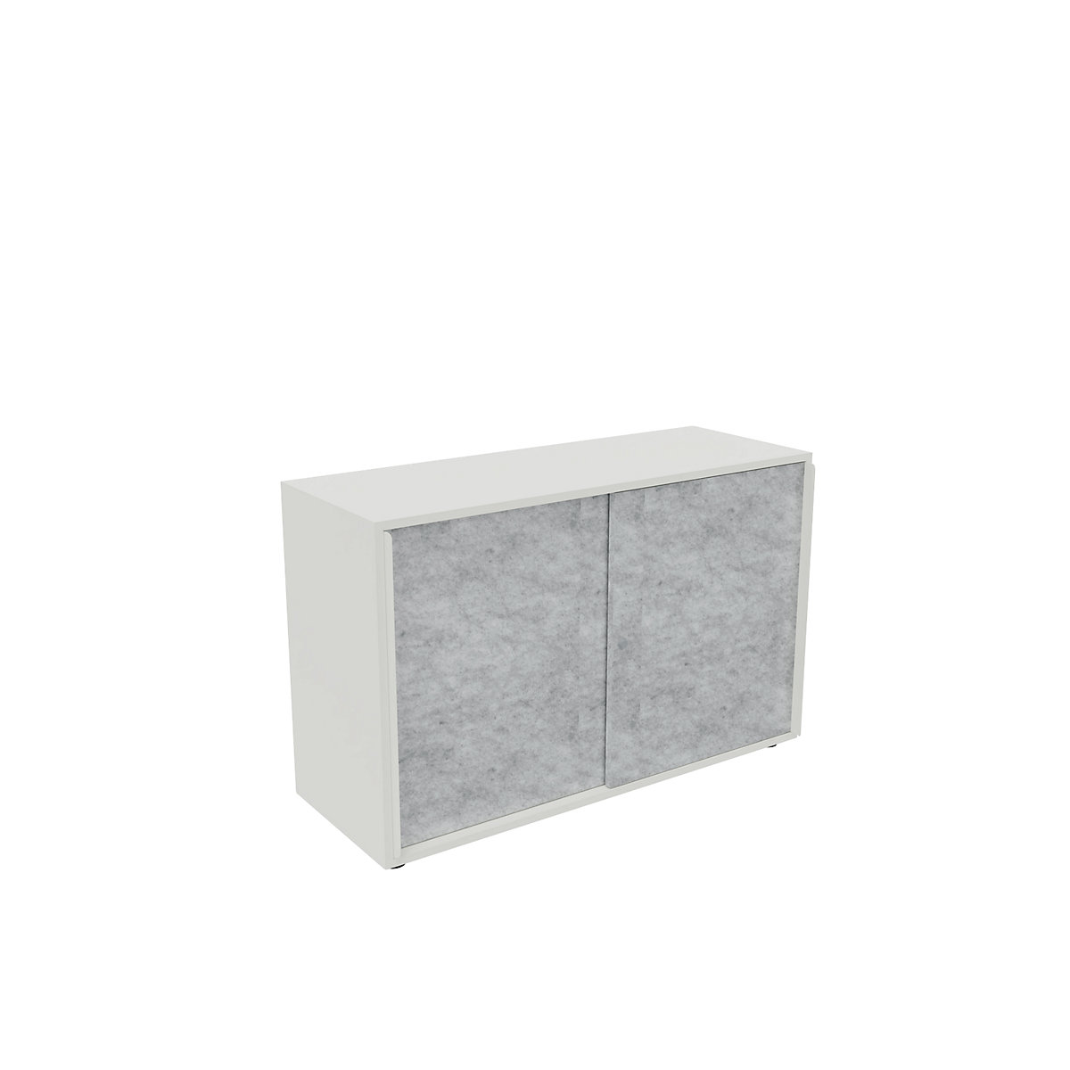 Armadio con ante scorrevoli NEOTEX con ante fonoassorbenti, alt. x largh. x prof. 775 x 1200 x 440 mm, anta grigio marmo-0