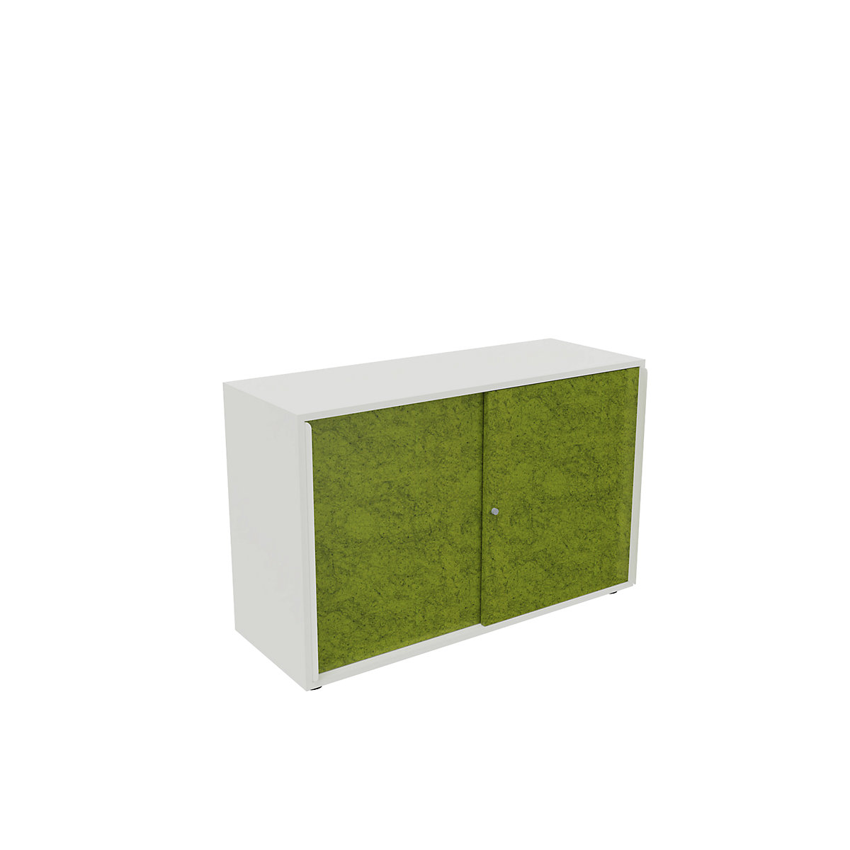 Armadio con ante scorrevoli NEOTEX con ante fonoassorbenti, alt. x largh. x prof. 775 x 1200 x 440 mm, anta verde mela-0
