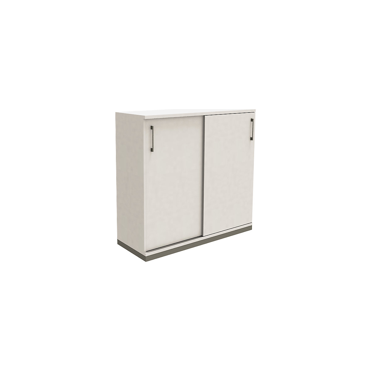 Armadio con ante scorrevoli P12 – eurokraft pro, 2 ripiani/3 file di raccoglitori, altezza 1133 mm, largh. x prof. 1200 x 442 mm-0