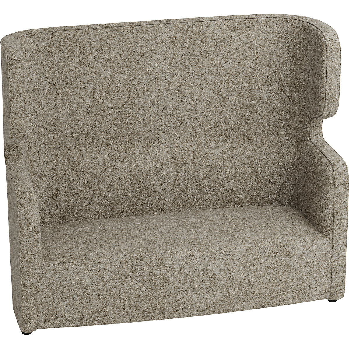 Divano in materiale fonoassorbente VIVO – BISLEY, divano a due posti con schienale alto, beige-0