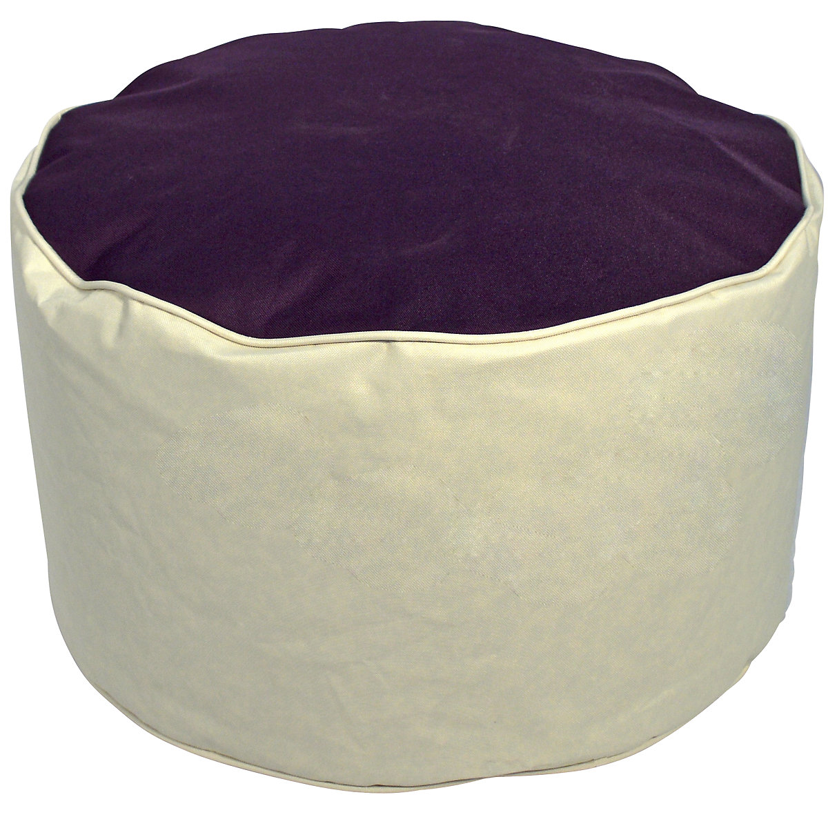Pouf a sacco, alt. x Ø 320 x 530 mm, beige / bordeaux-0
