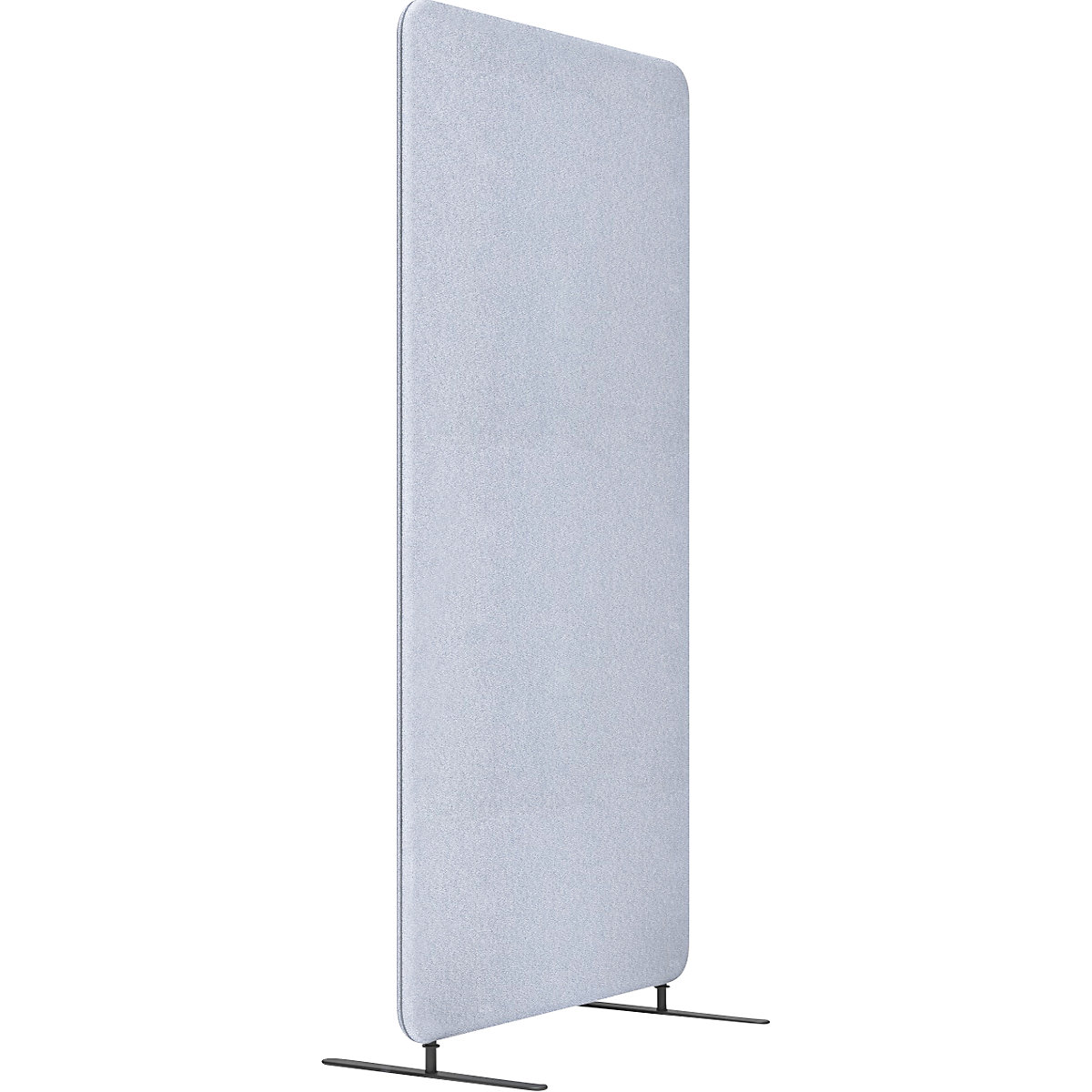 Divisorio fonoassorbente Softline Event, tessuto, alt. x largh. 1360 x 800 mm, grigio chiaro-0