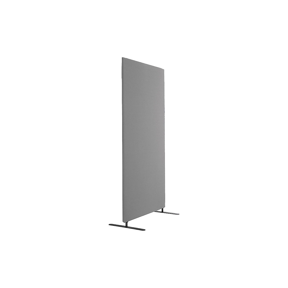 Divisorio fonoassorbente Standard, angoli diritti, altezza 1500 mm, piedini inclusi, larghezza 1200 mm, grigio-0