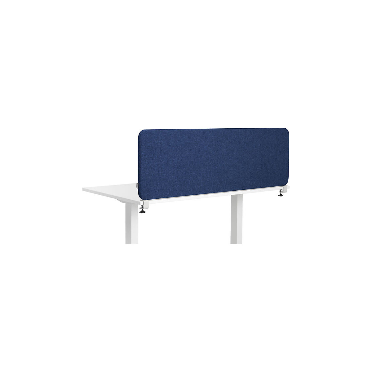 Divisorio fonoassorbente da scrivania Softline Salsa, montato sopra la scrivania, altezza 450 mm, tessuto, larghezza 1000 mm, blu-0