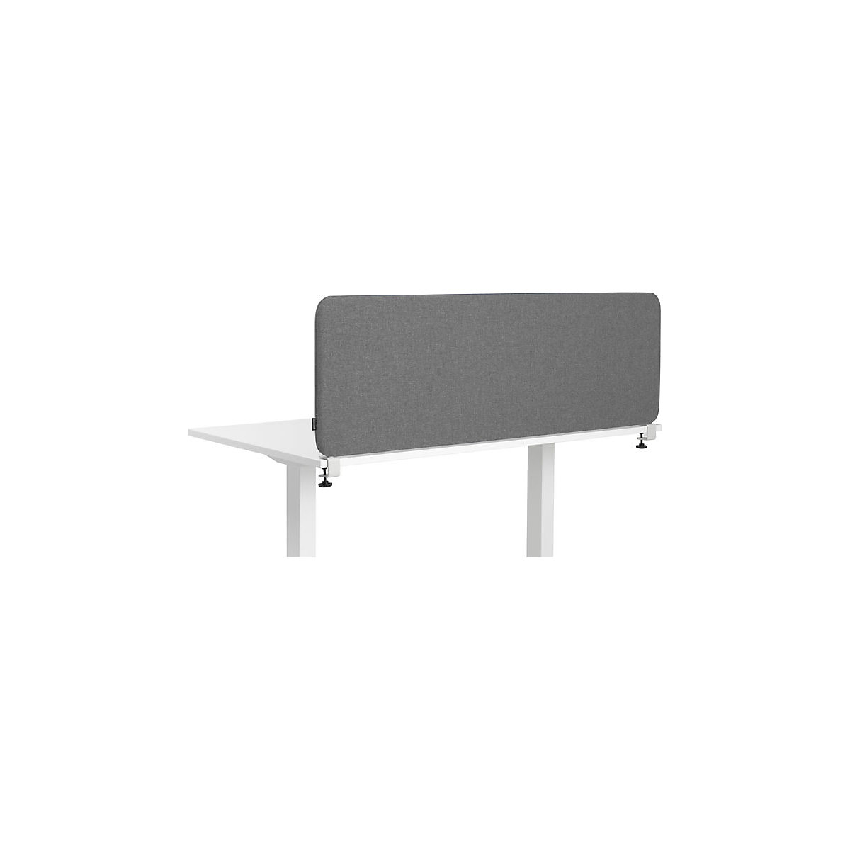 Divisorio fonoassorbente da scrivania Softline Salsa, montato sopra la scrivania, altezza 450 mm, tessuto, larghezza 600 mm, grigio-0