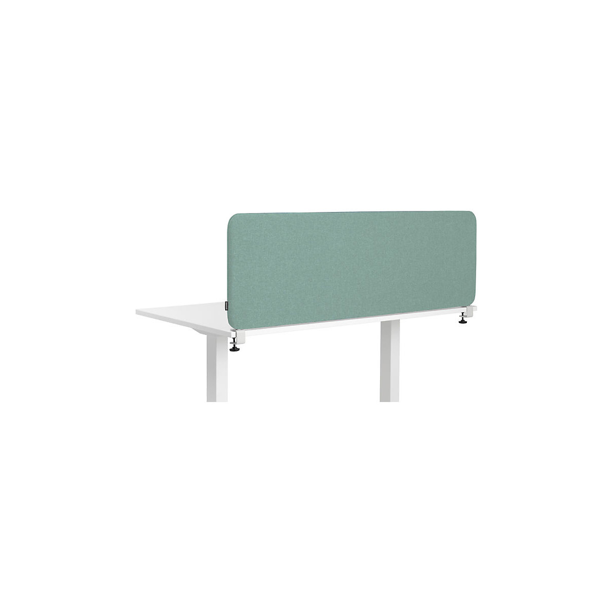 Divisorio fonoassorbente da scrivania Softline Salsa, montato sopra la scrivania, altezza 450 mm, tessuto, larghezza 600 mm, verde-0