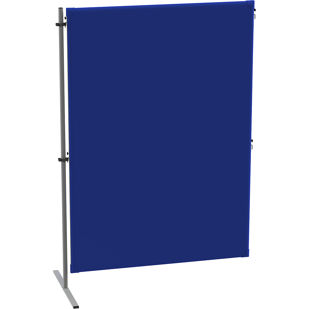 Parete divisoria fonoassorbente – eurokraft pro, tessuto, elemento aggiuntivo, largh. x prof. 1200 x 650 mm, blu-0