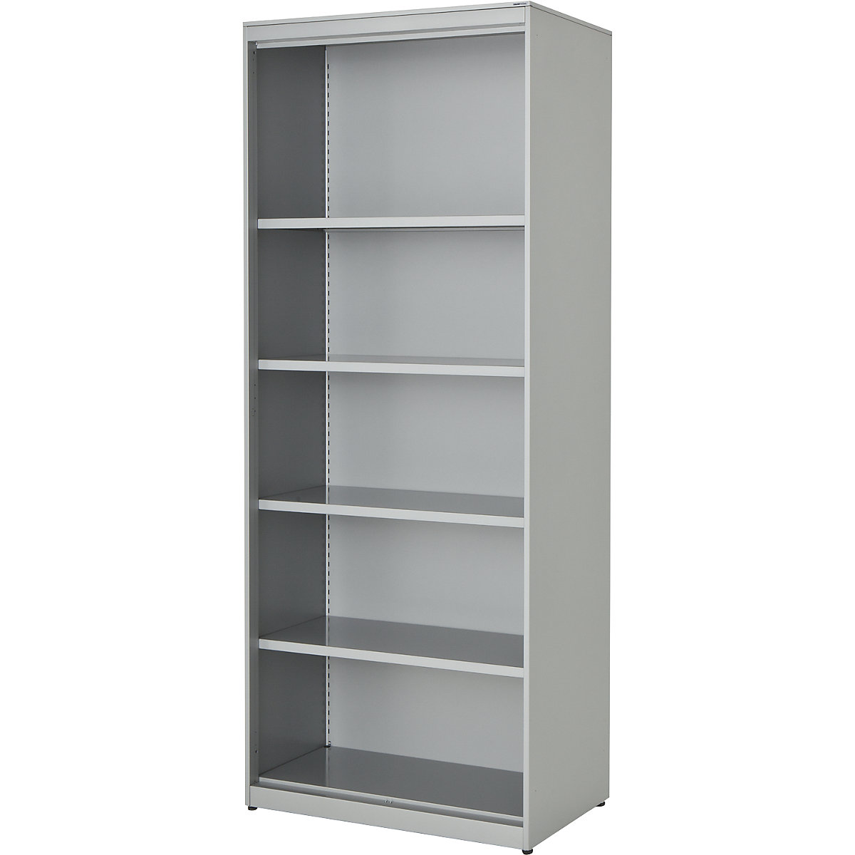 Scaffale combinato – mauser, alt. x largh. x prof. 1956 x 800 x 432 mm, pannello in acciaio, 4 ripiani, alluminio brillante-0