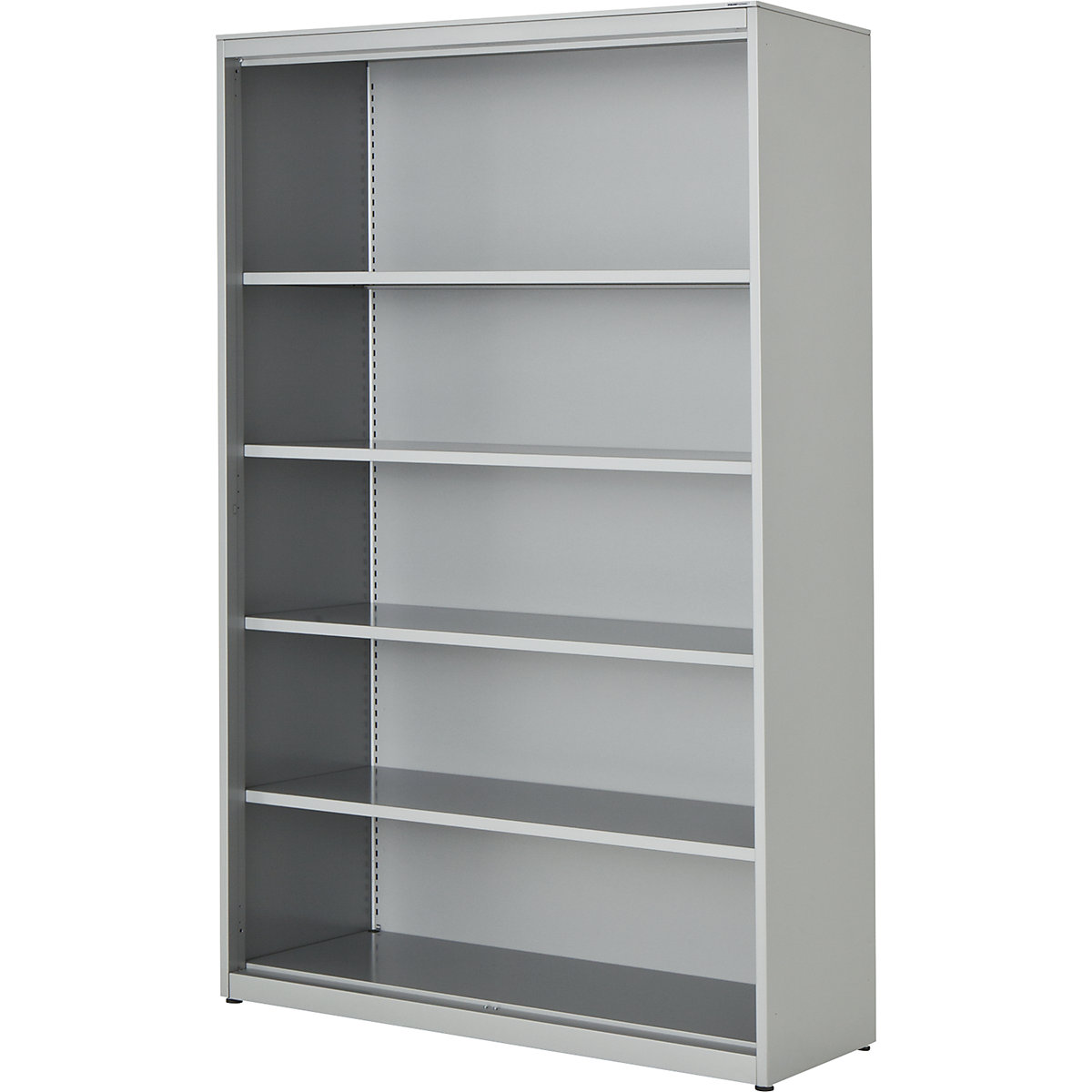 Scaffale combinato – mauser, alt. x largh. x prof. 1956 x 1200 x 432 mm, pannello in acciaio, 4 ripiani, alluminio brillante-0