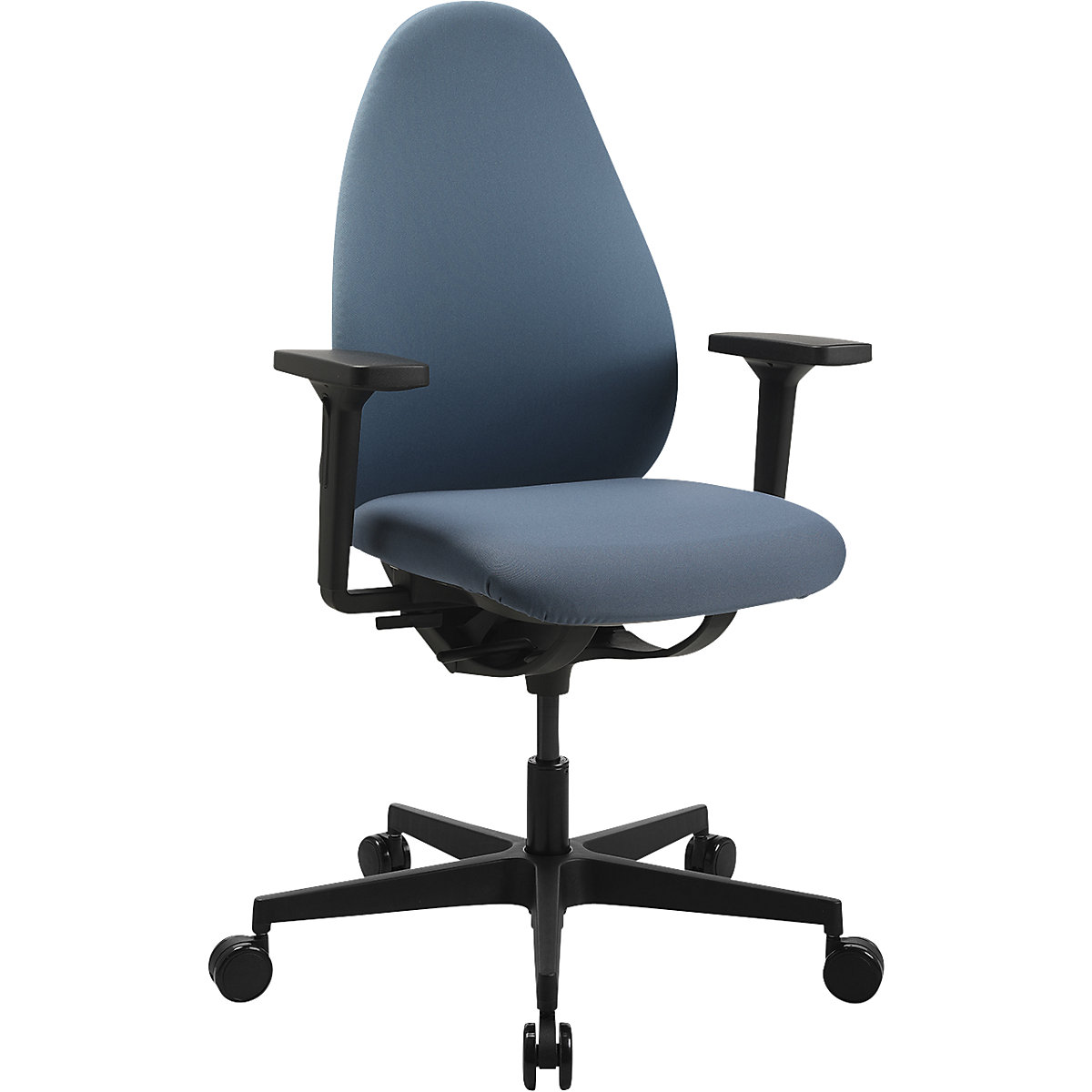 Sedia girevole da ufficio Soft Sitness Art G – Topstar, meccanismo sincrono, con braccioli, petrolio-0