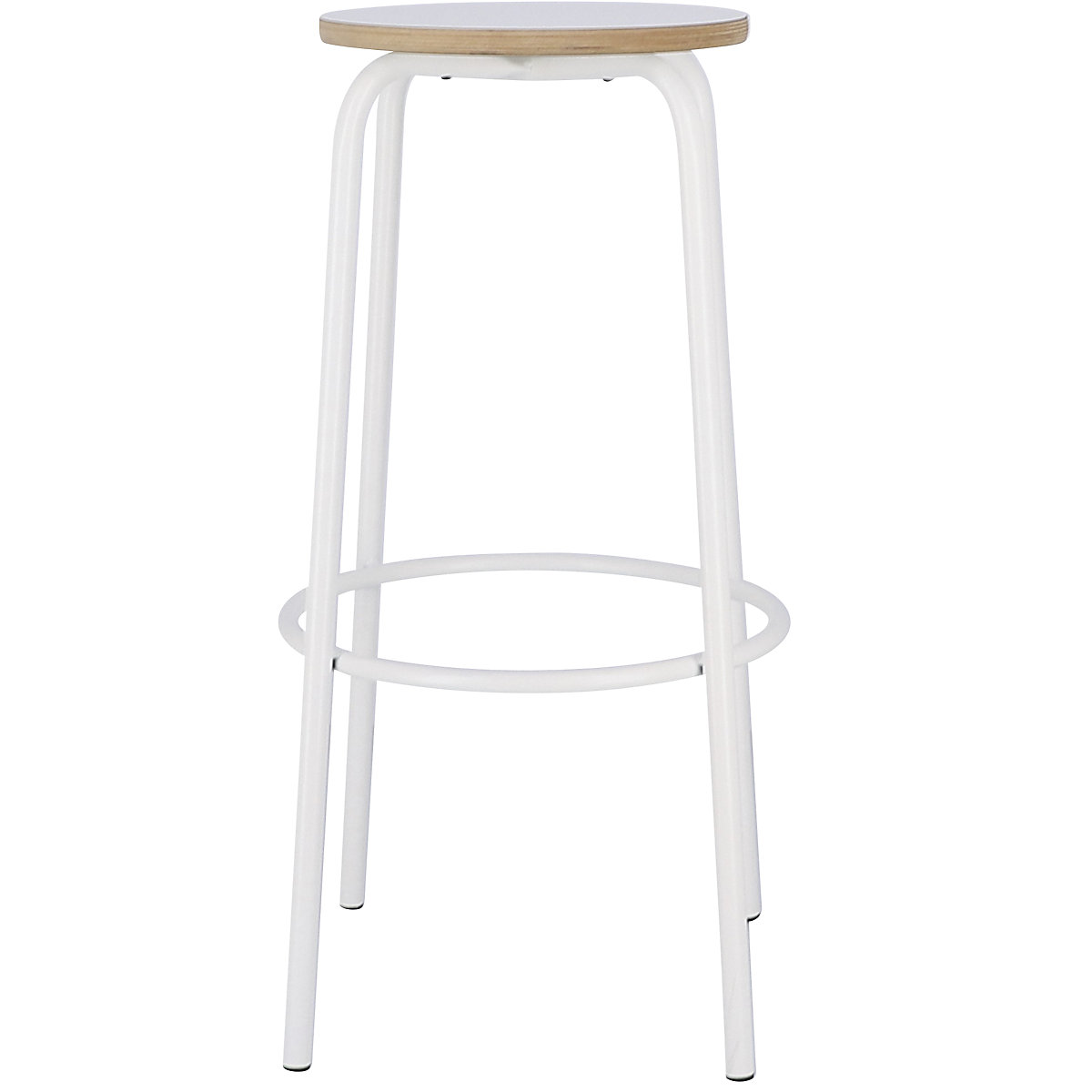 Sgabello da bar PARIS, altezza sedile 750 mm, bianco-0