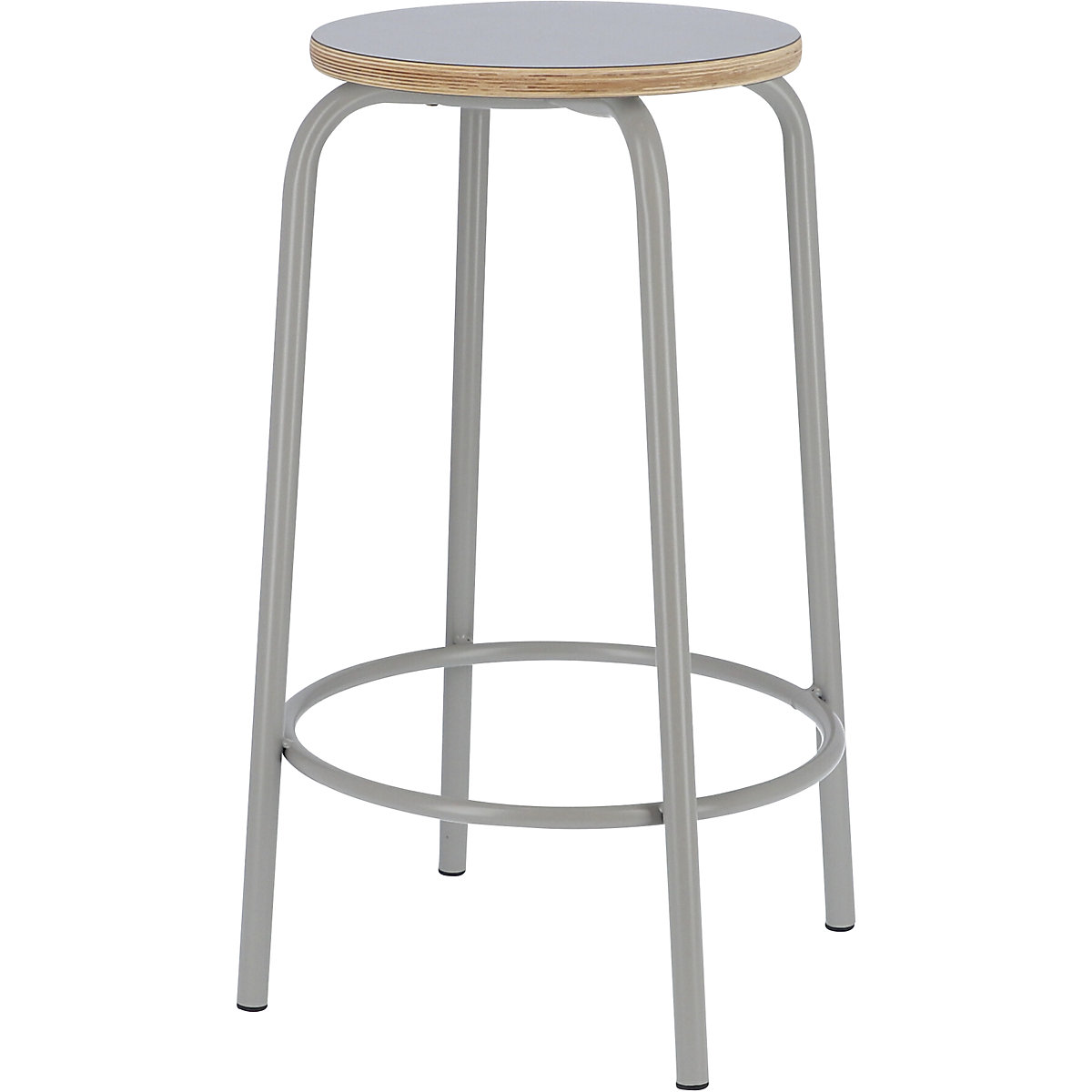 Sgabello da bar PARIS, altezza sedile 650 mm, grigio talpa-0