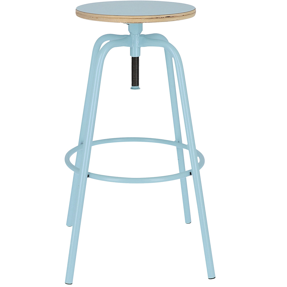 Sgabello da bar PARIS, altezza sedile 700 – 800 mm, turchese-0
